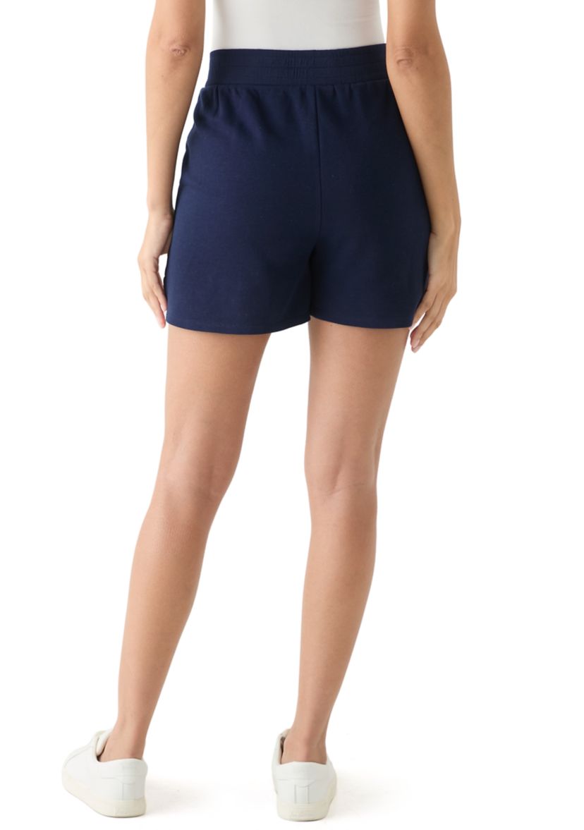 Womens Elastic Waist Shorts