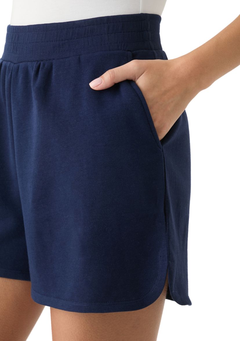 Womens Elastic Waist Shorts