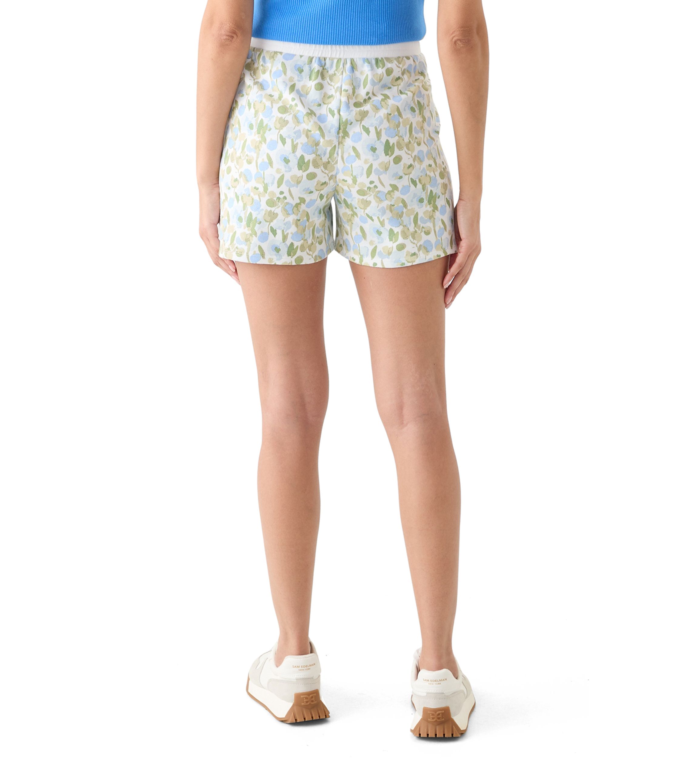 Womens French Terry Printed Shorts