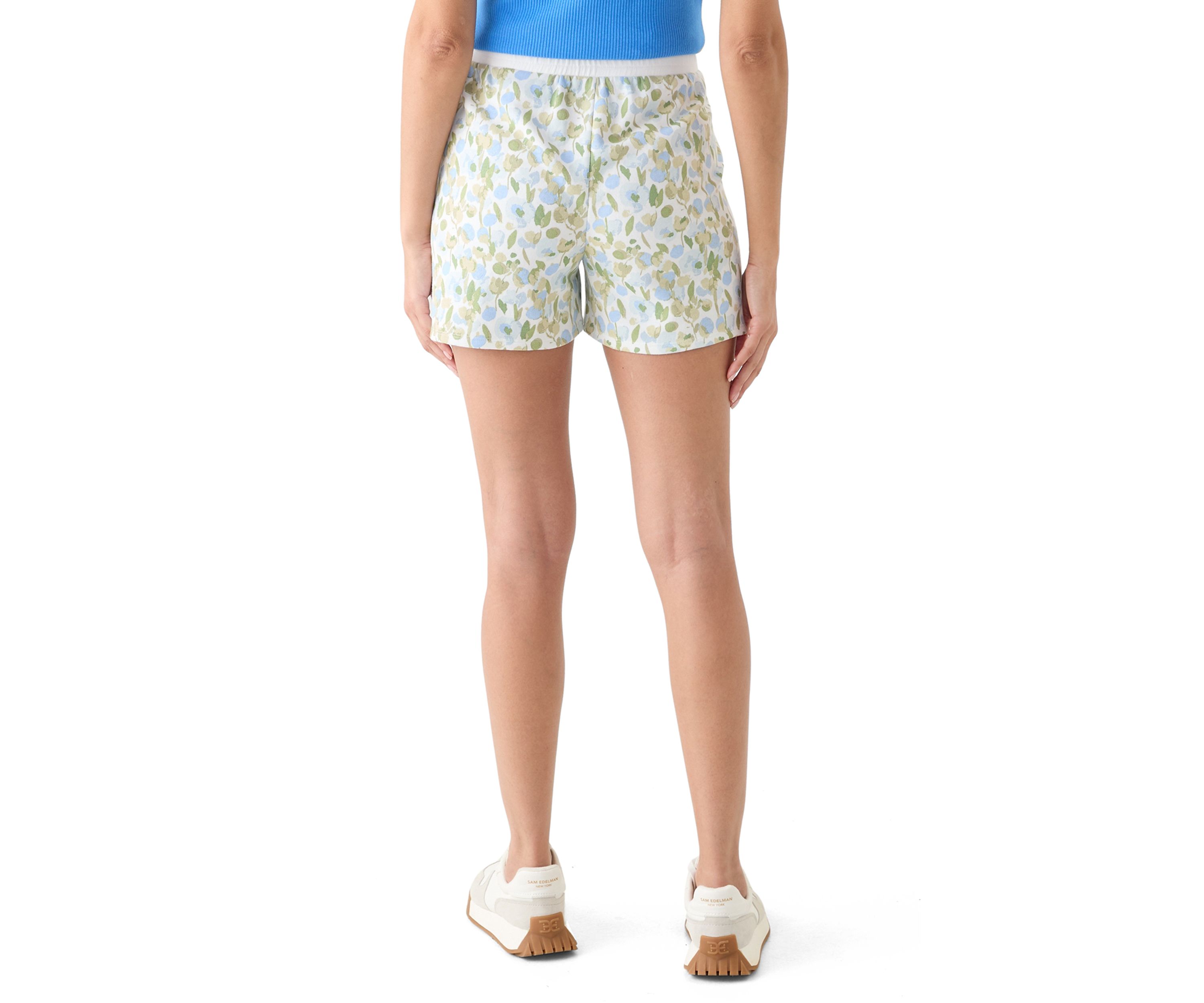 Womens French Terry Printed Shorts