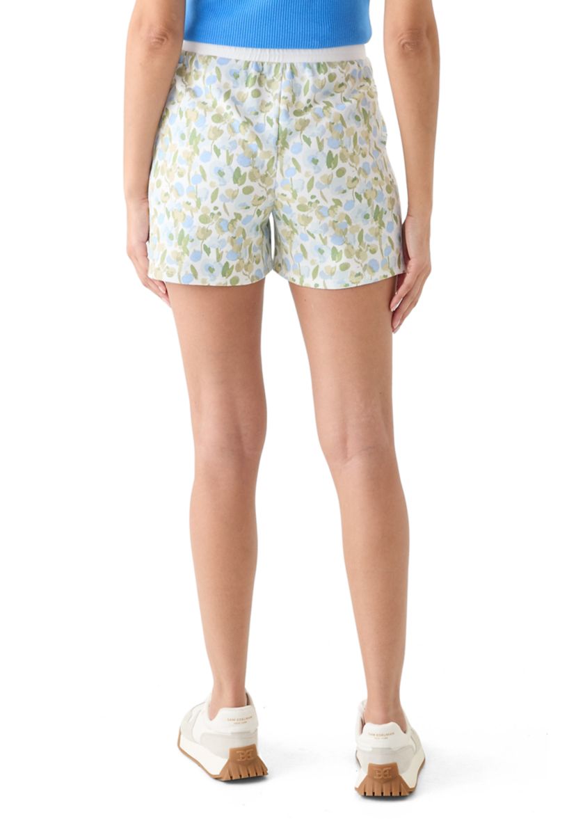 Womens French Terry Printed Shorts