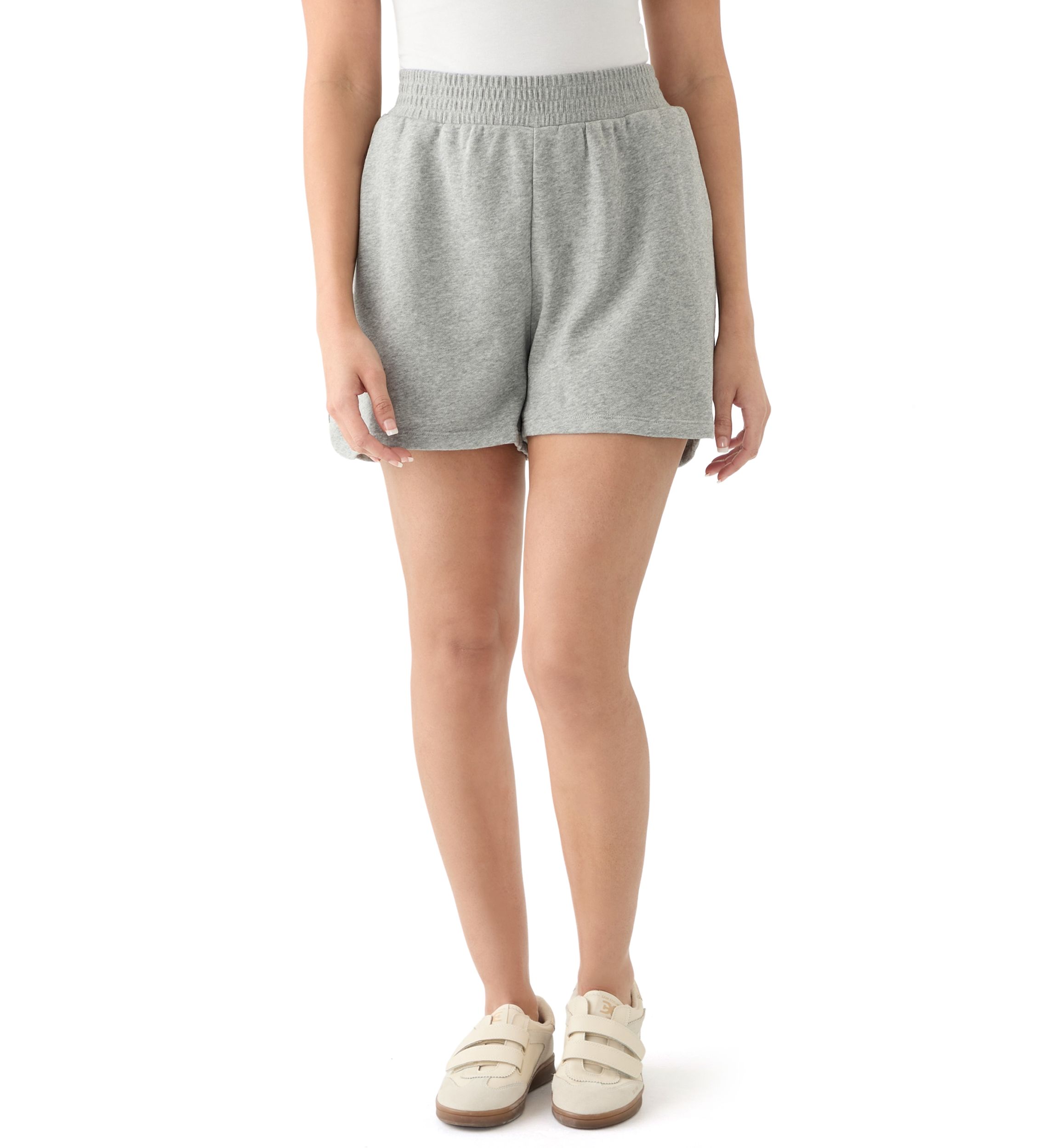 Womens Elastic Waist Shorts