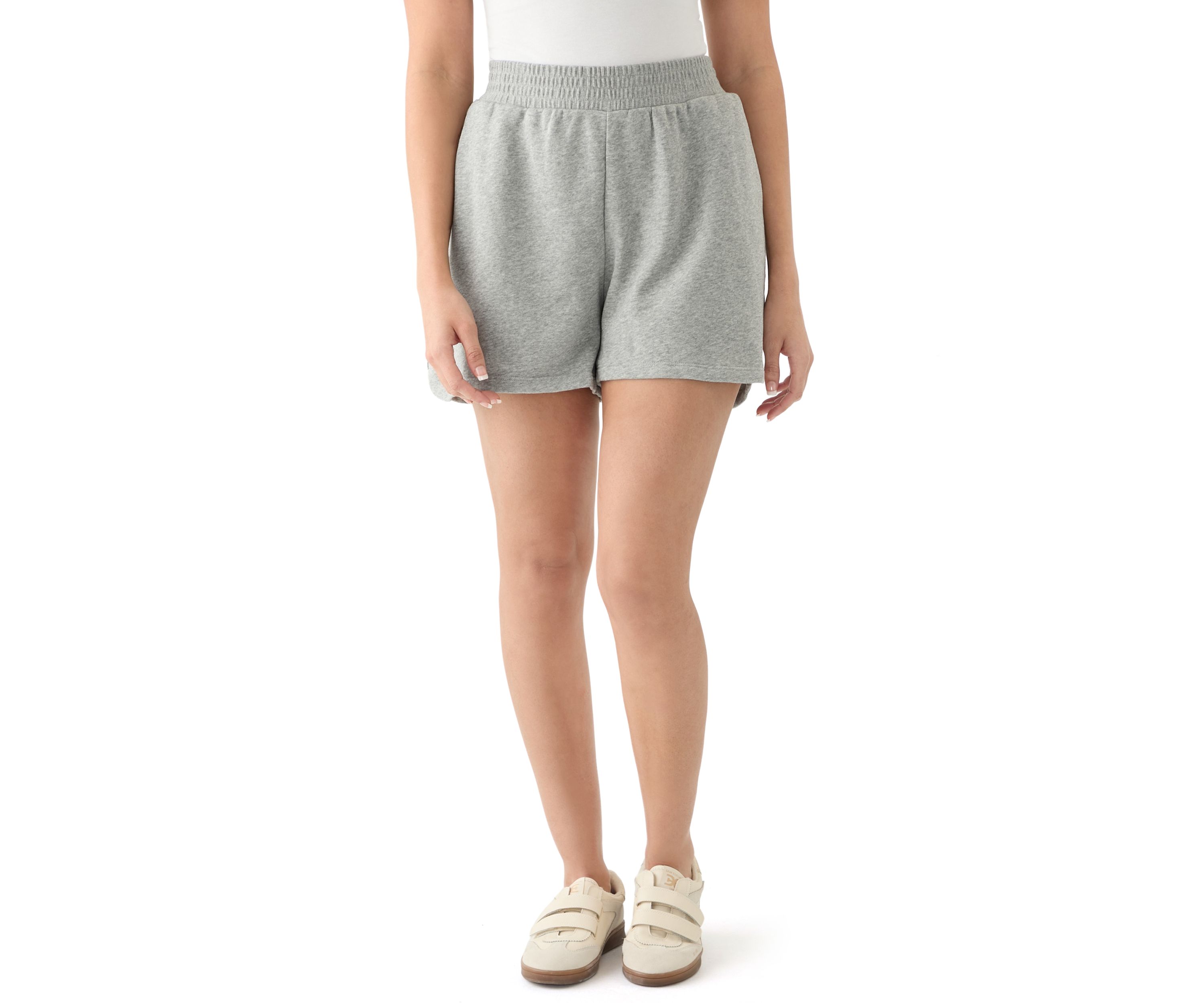 Womens Elastic Waist Shorts