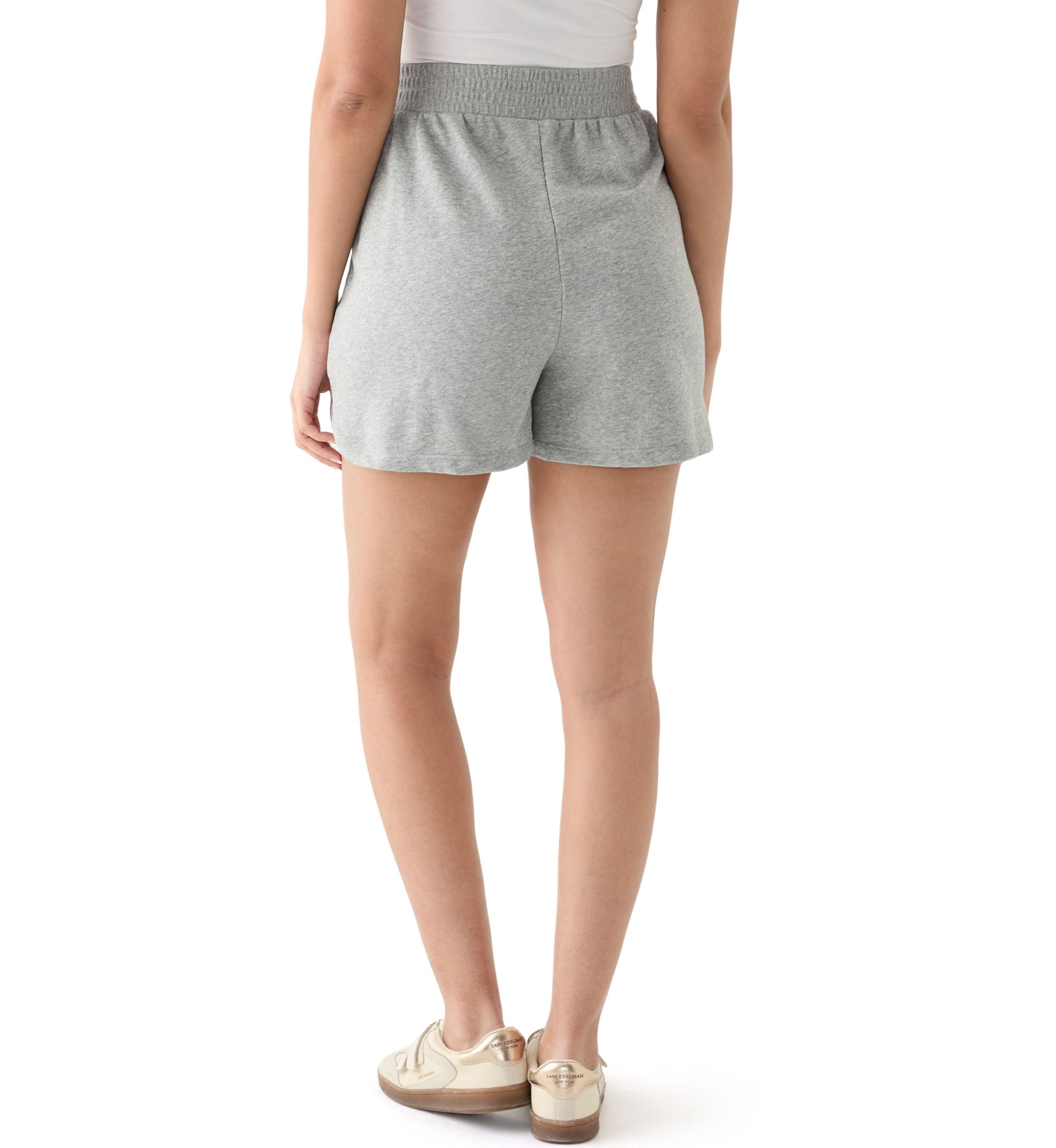 Womens Elastic Waist Shorts