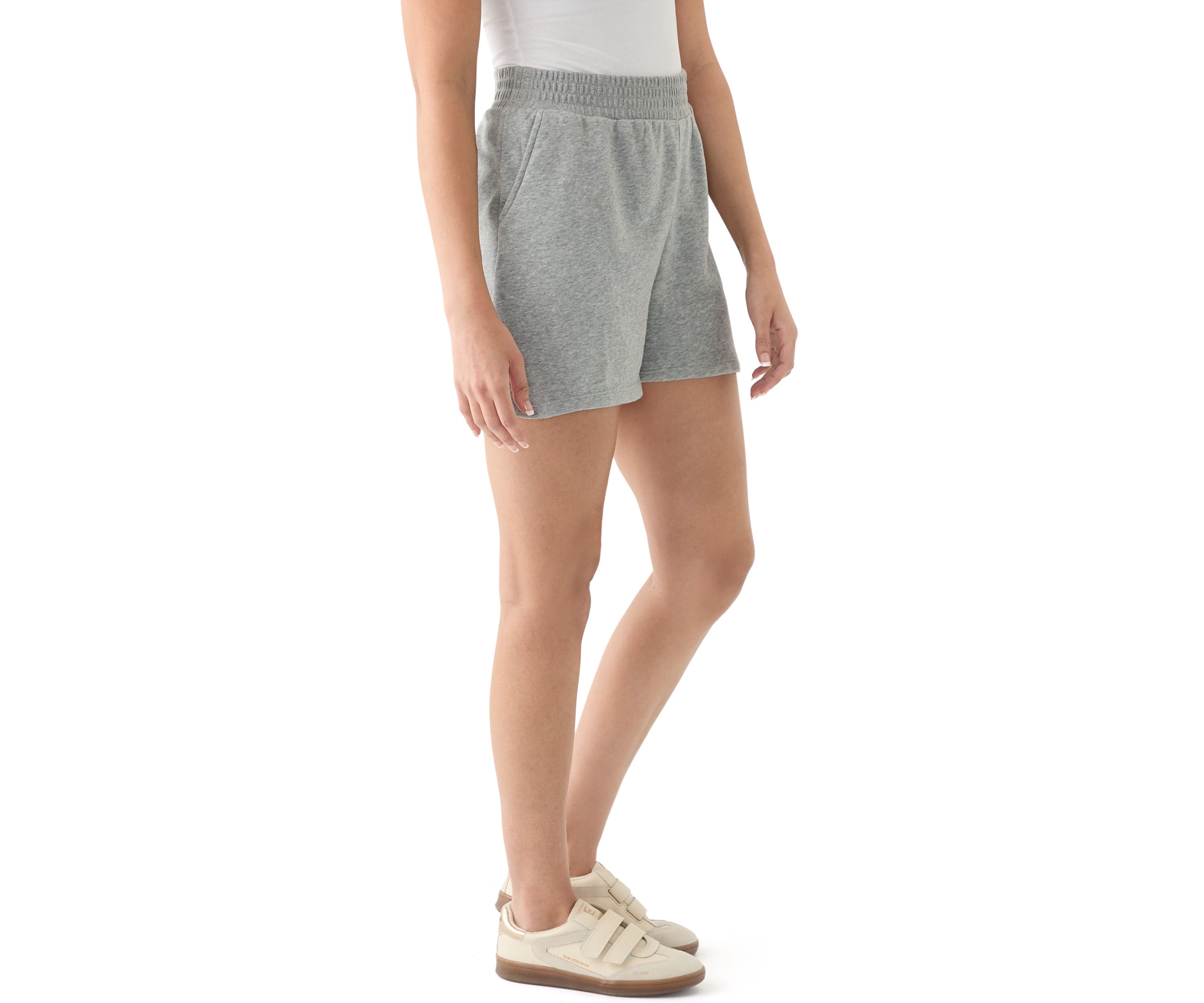 Womens Elastic Waist Shorts