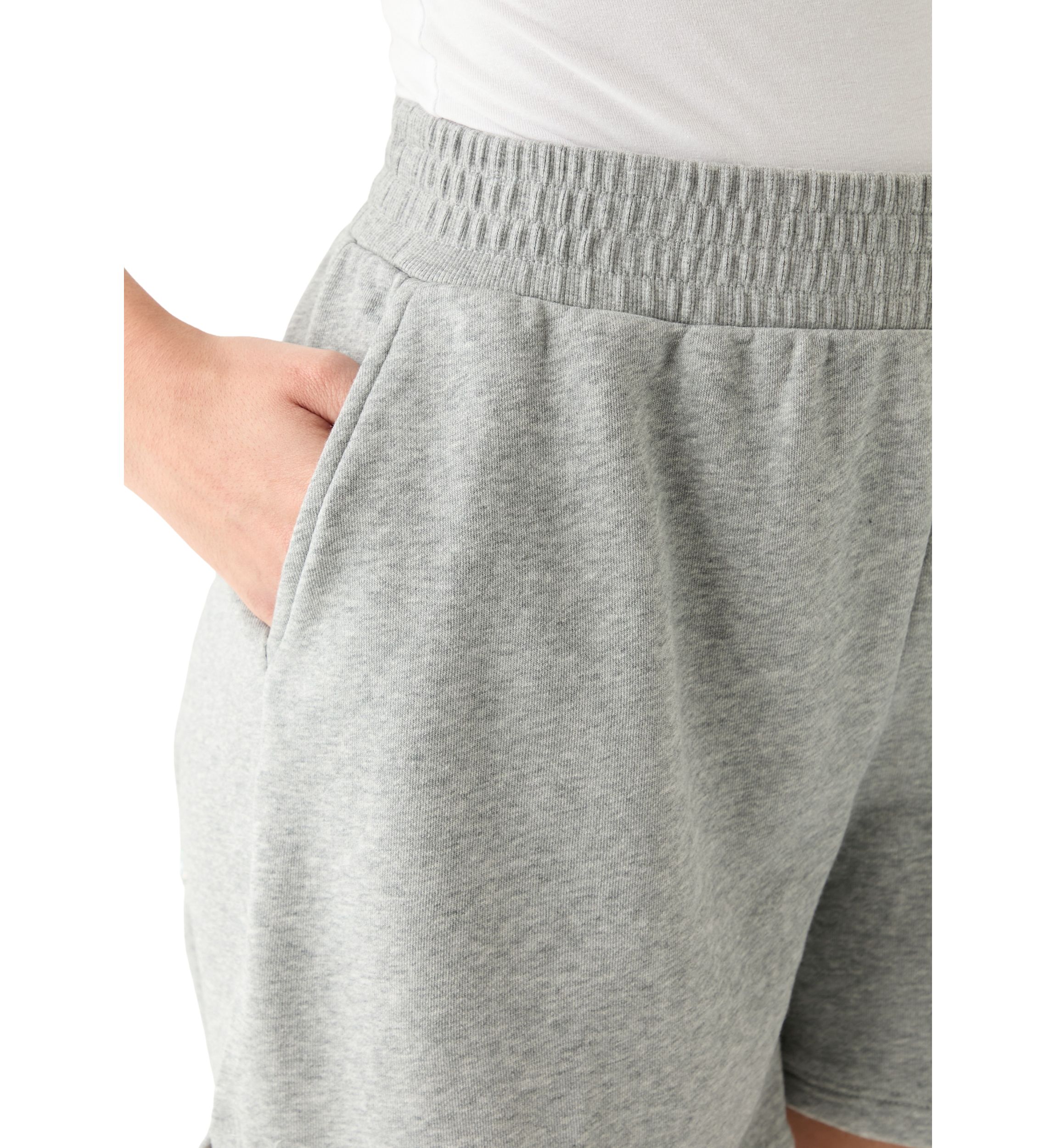 Womens Elastic Waist Shorts