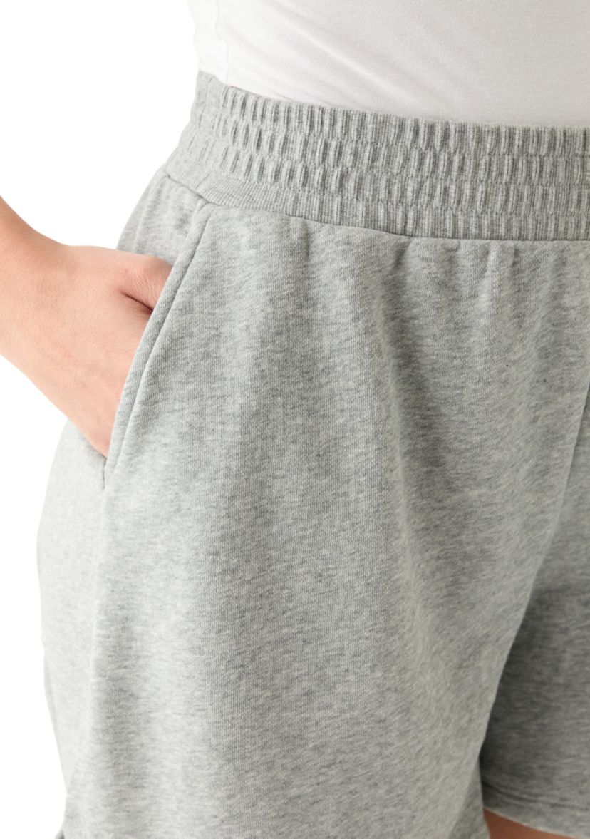 Womens Elastic Waist Shorts