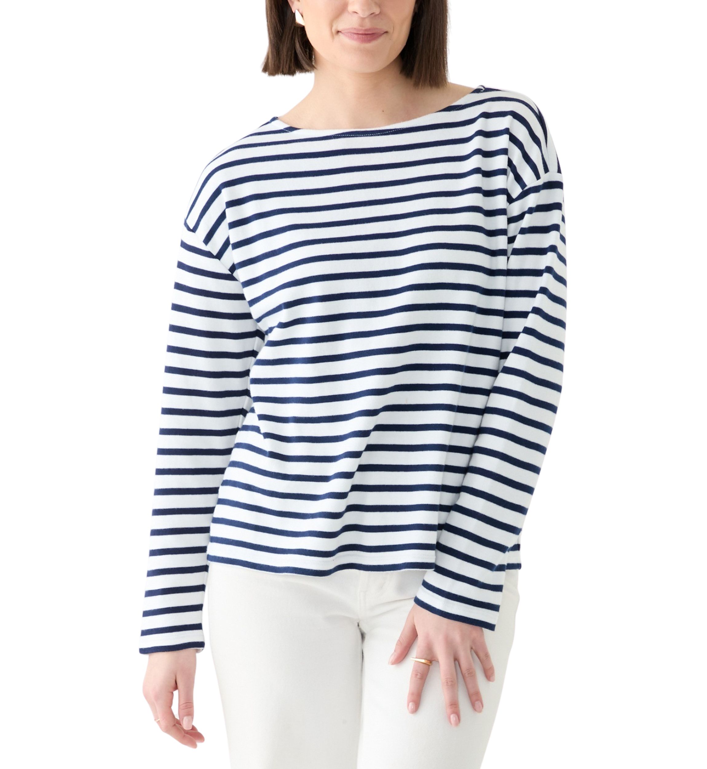 Womens Long Sleeve Striped T-Shirt 