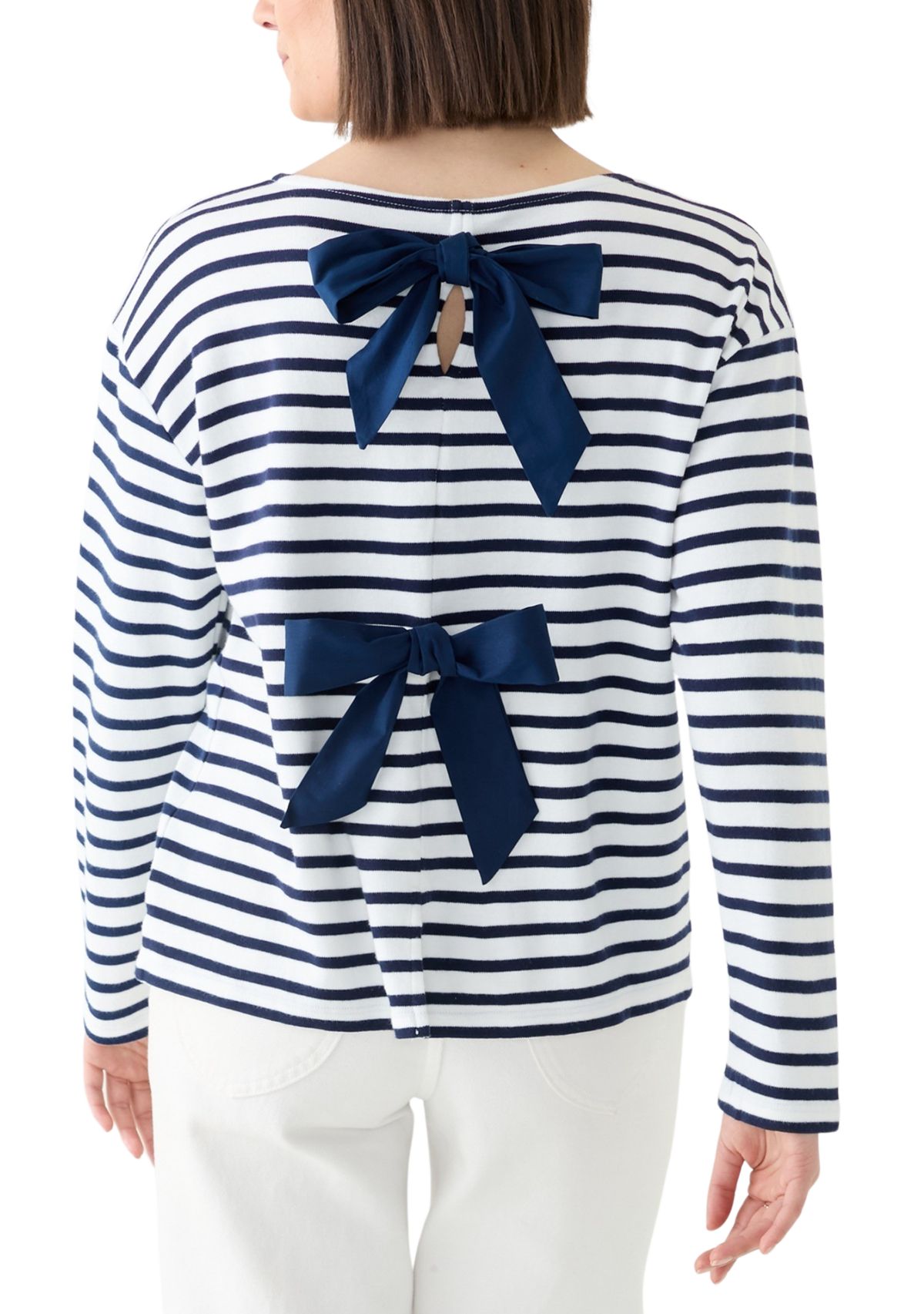Womens Long Sleeve Striped T-Shirt 