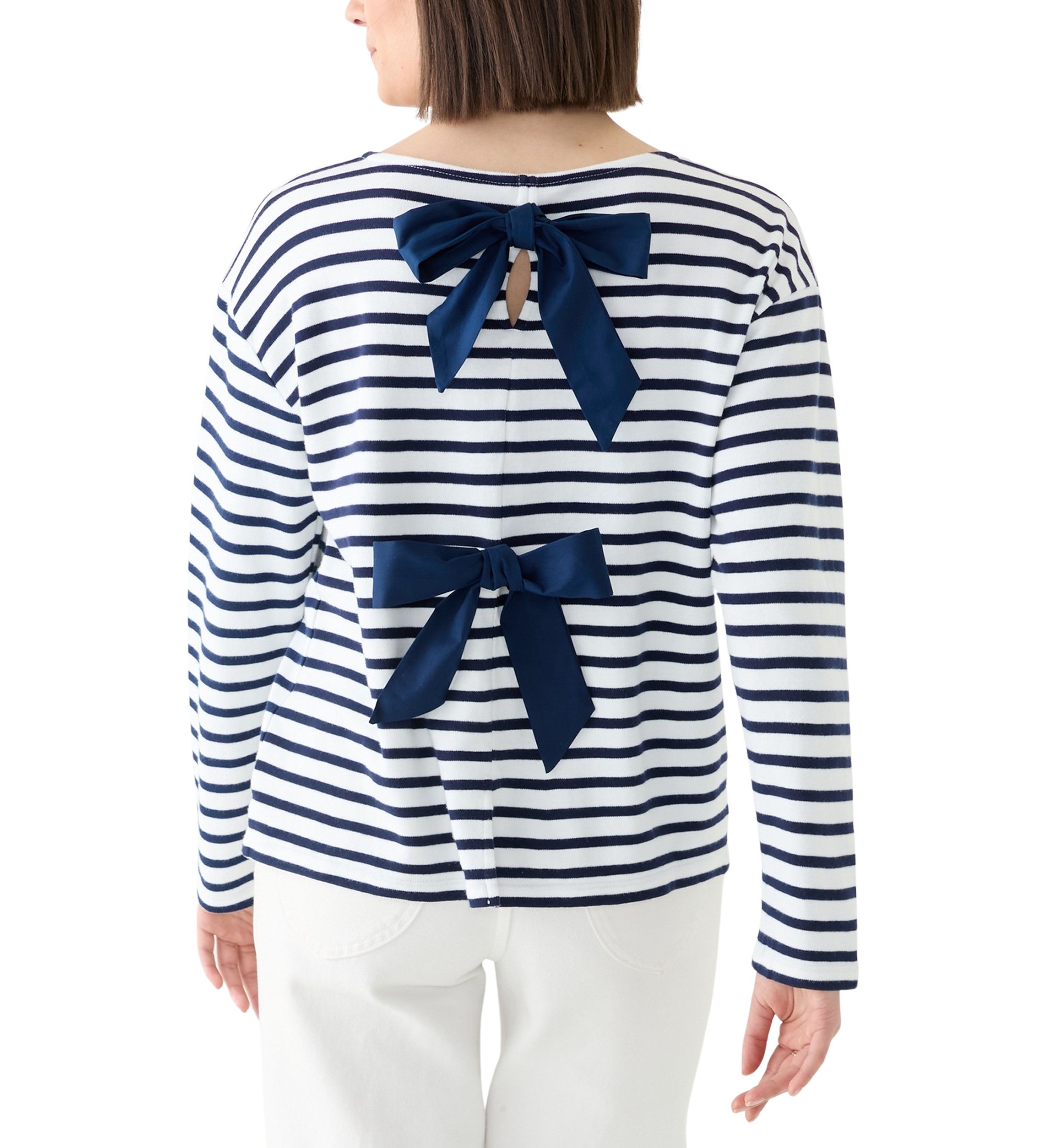 Womens Long Sleeve Striped T-Shirt 