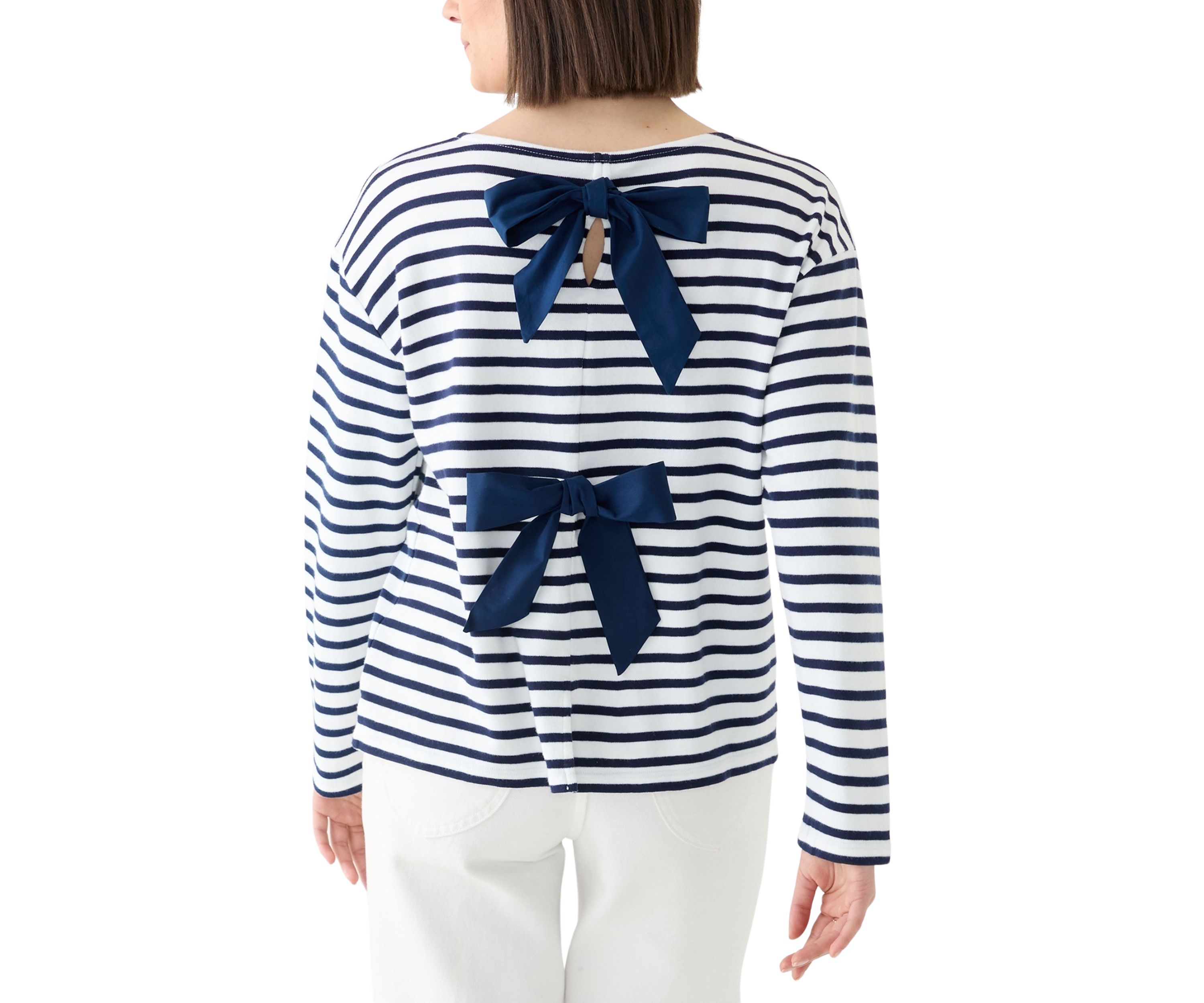 Womens Long Sleeve Striped T-Shirt 