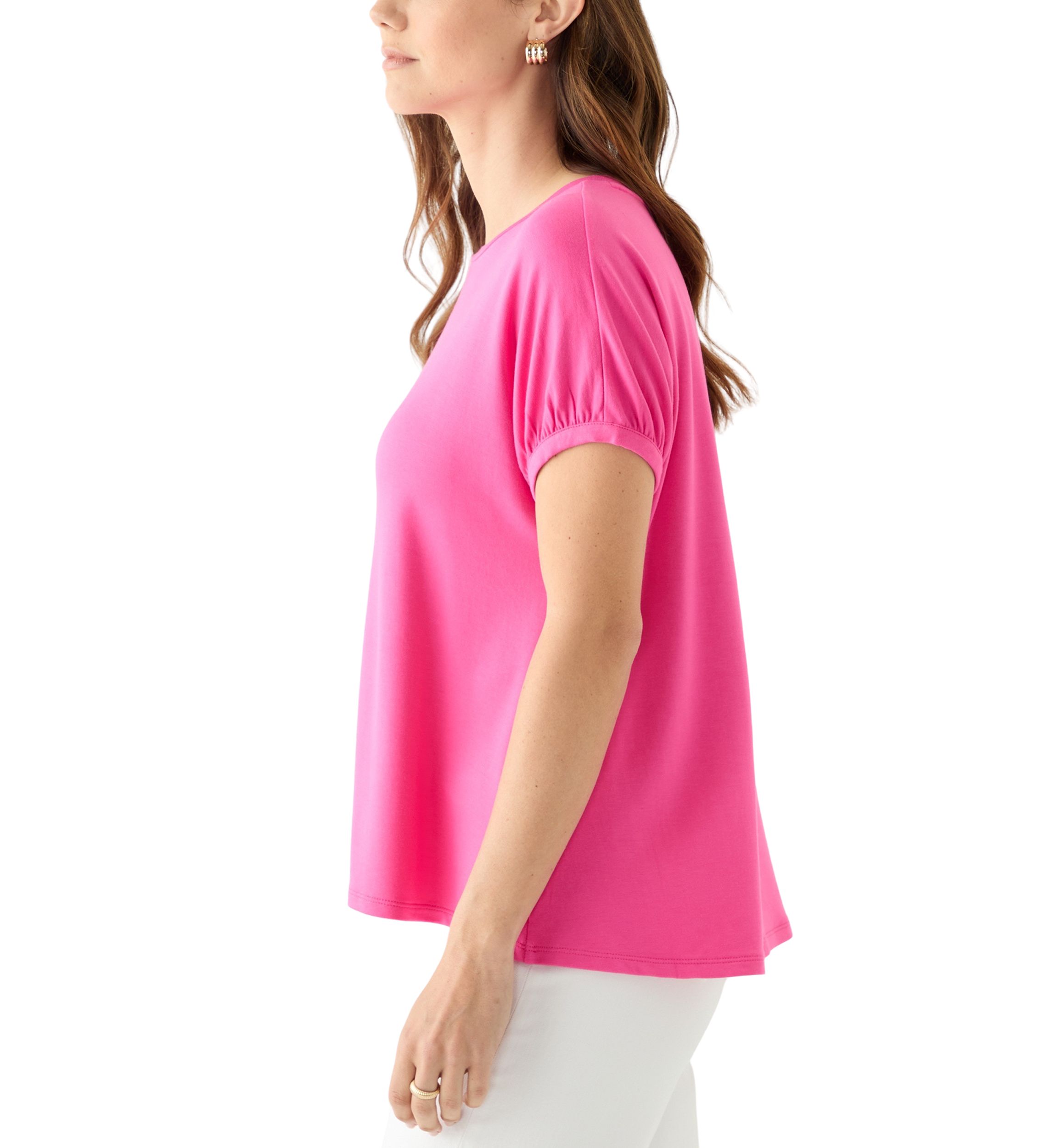Womens Short Dolman Sleeve Top 