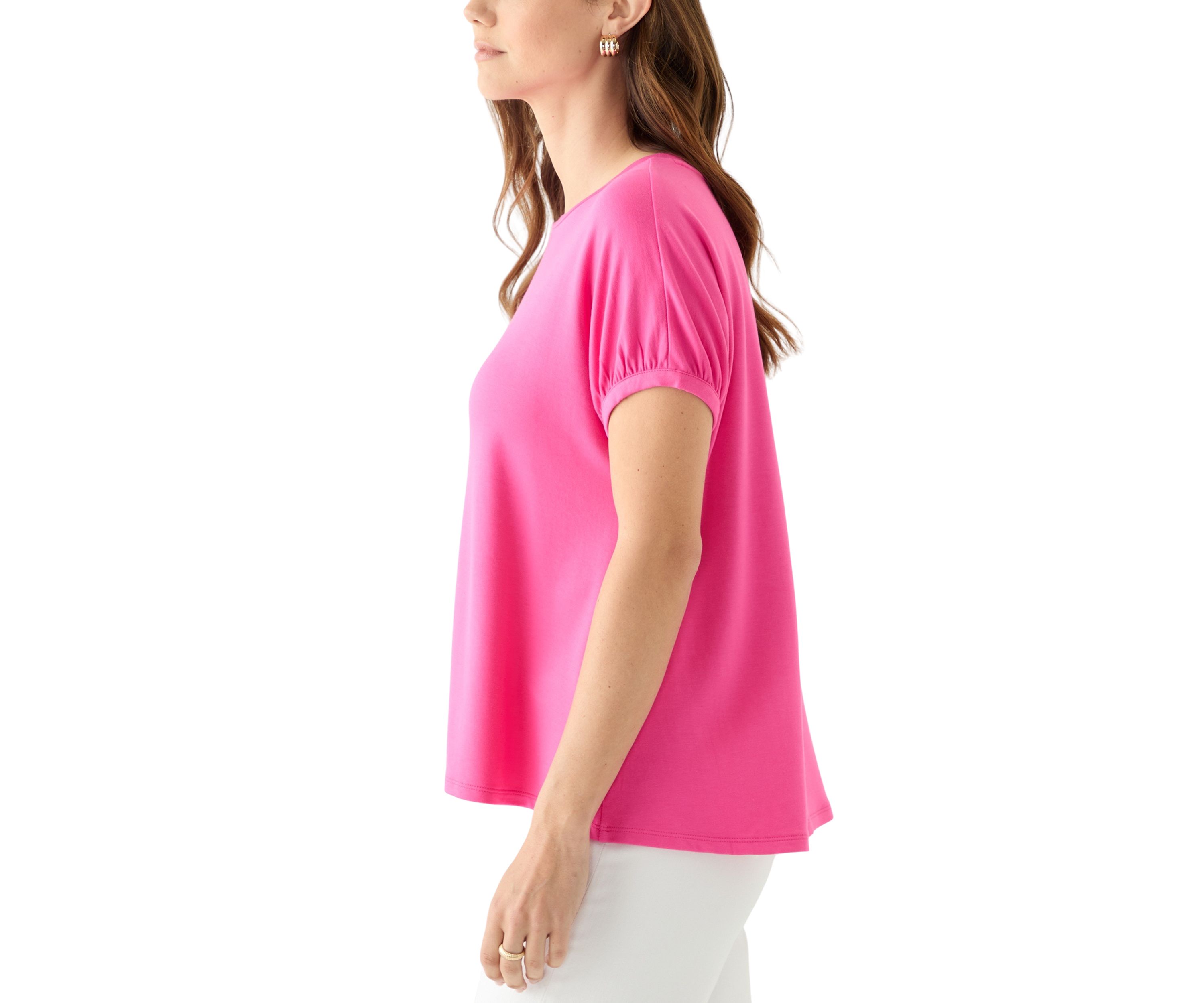 Womens Short Dolman Sleeve Top 