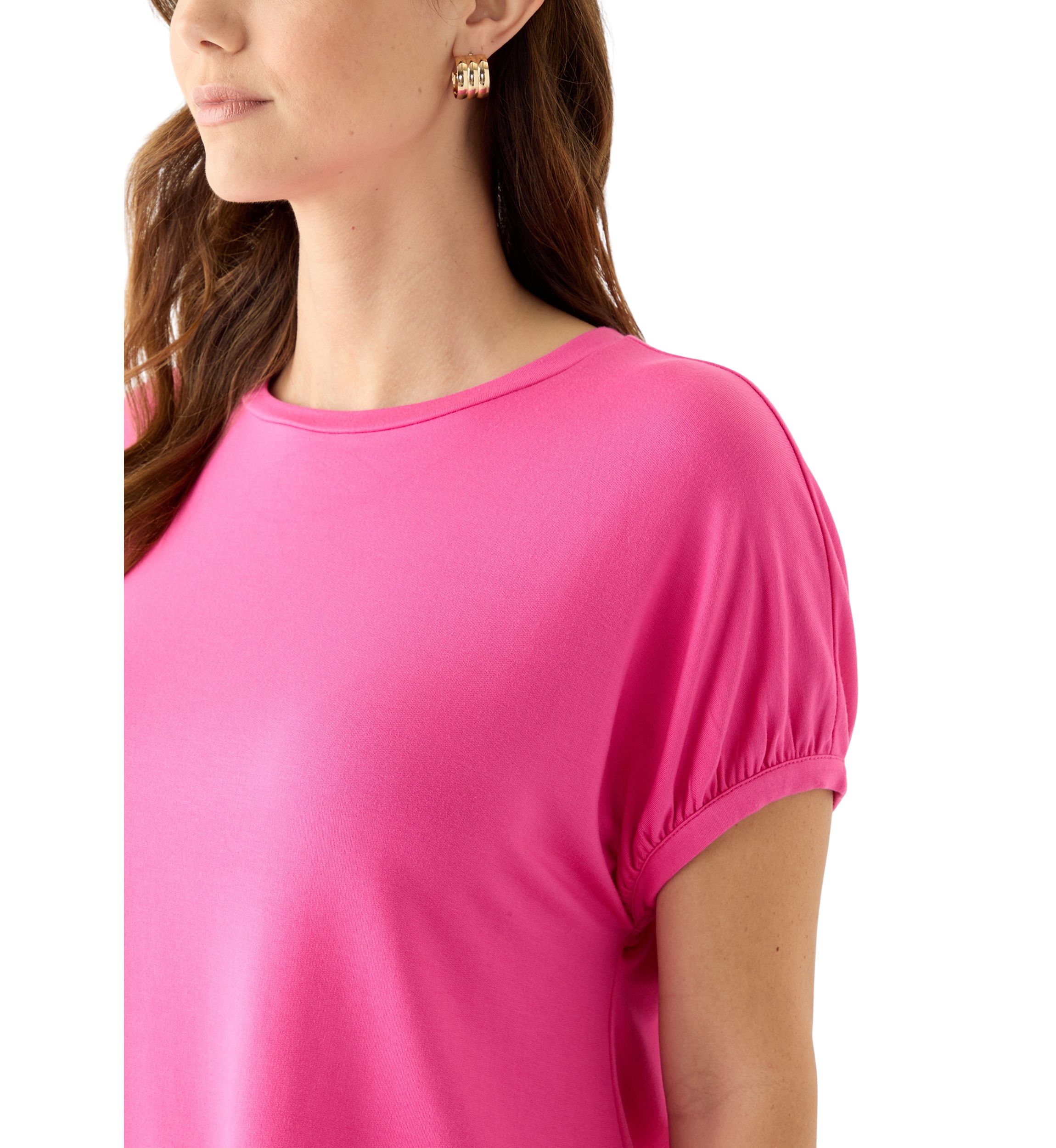 Womens Short Dolman Sleeve Top 