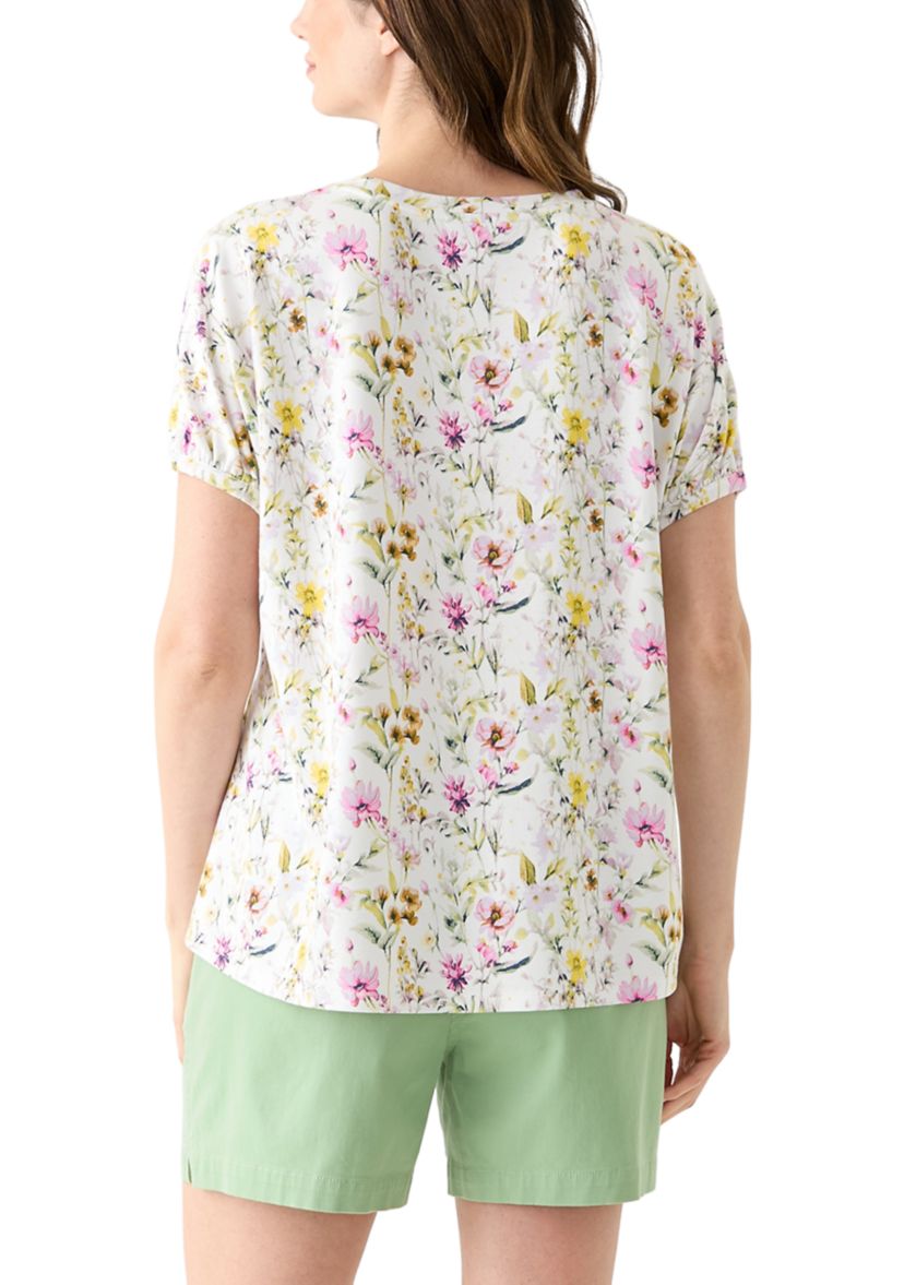 Womens Dolman Sleeve Printed Swing Top 