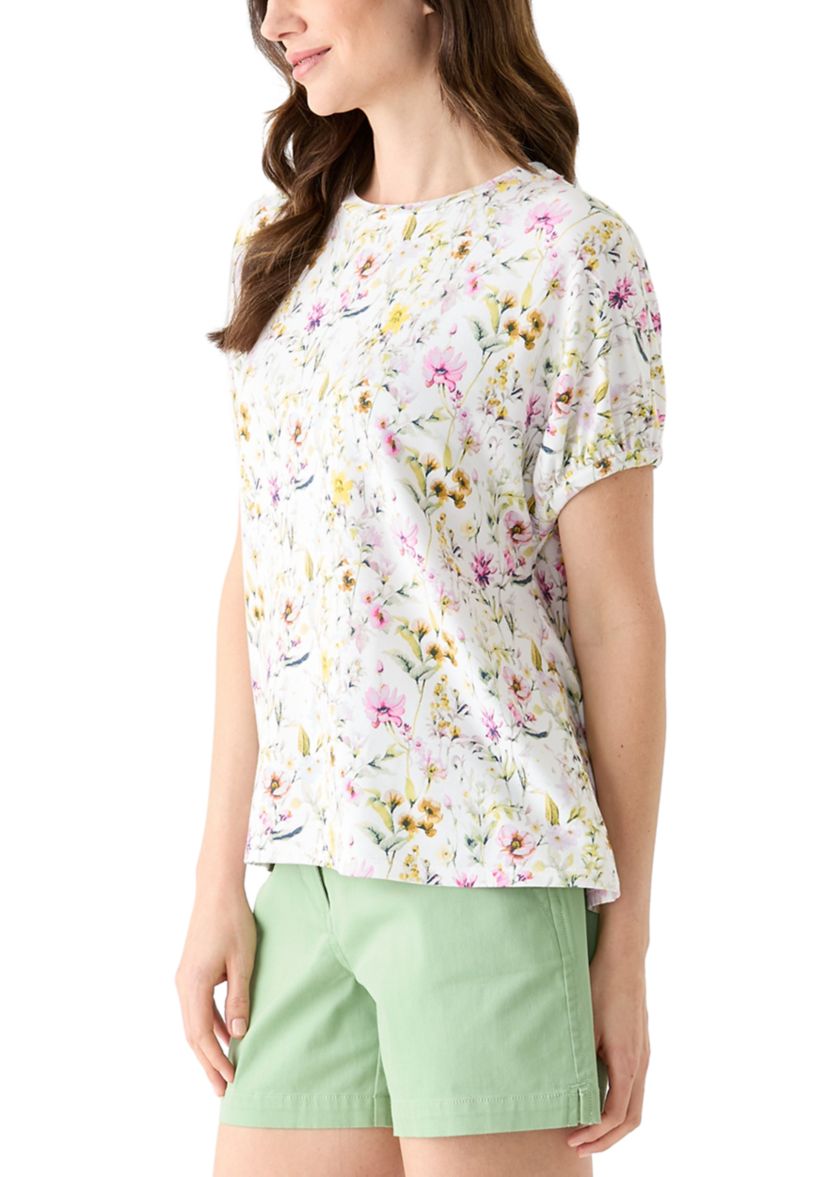 Womens Dolman Sleeve Printed Swing Top 