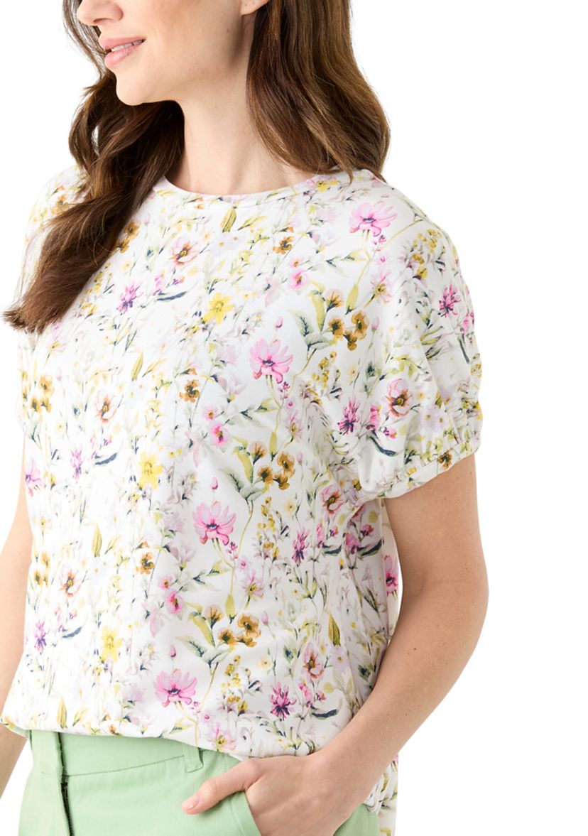 Womens Dolman Sleeve Printed Swing Top 