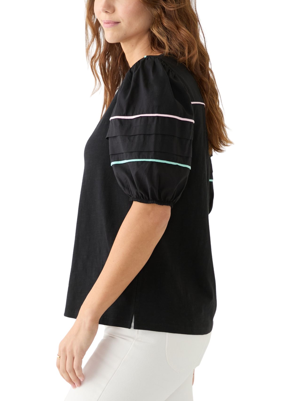 Womens Pipping Henley Top