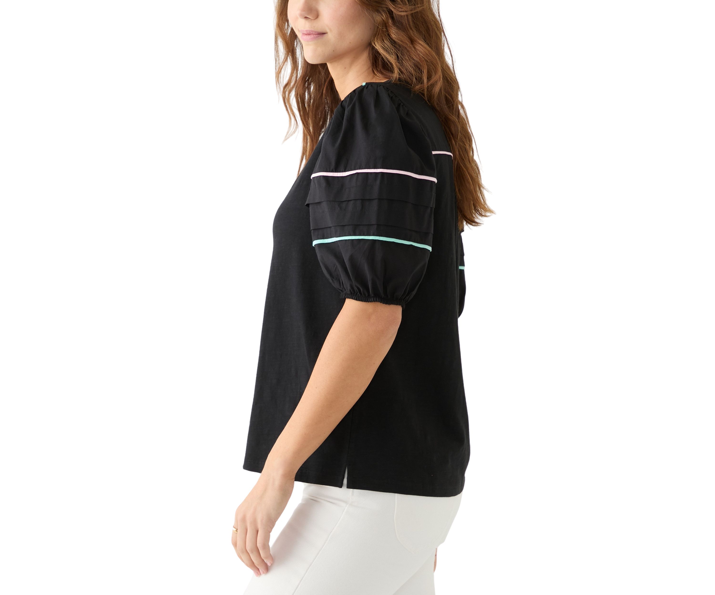 Womens Pipping Henley Top