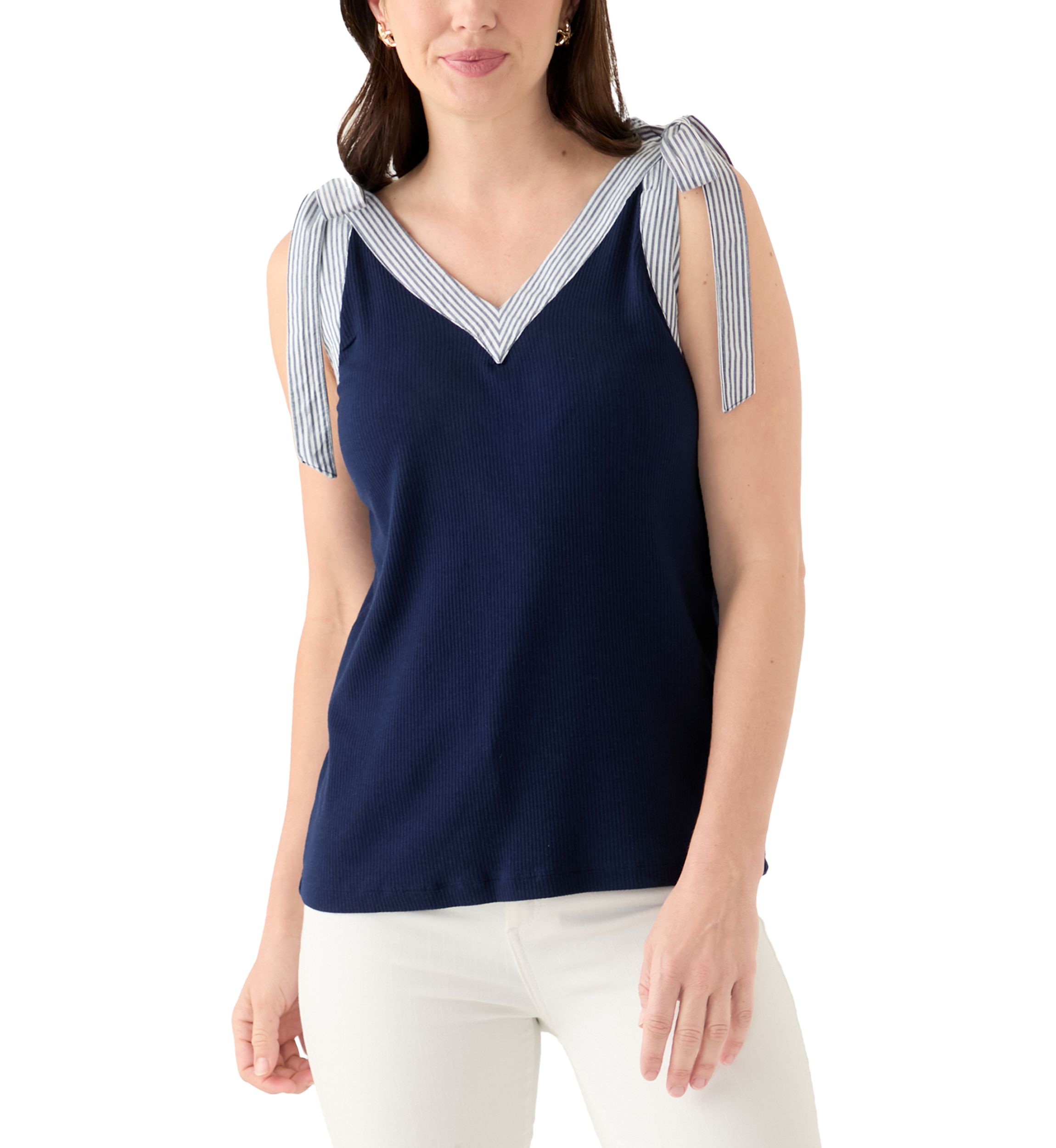 Womens Bow Strap Tank Top