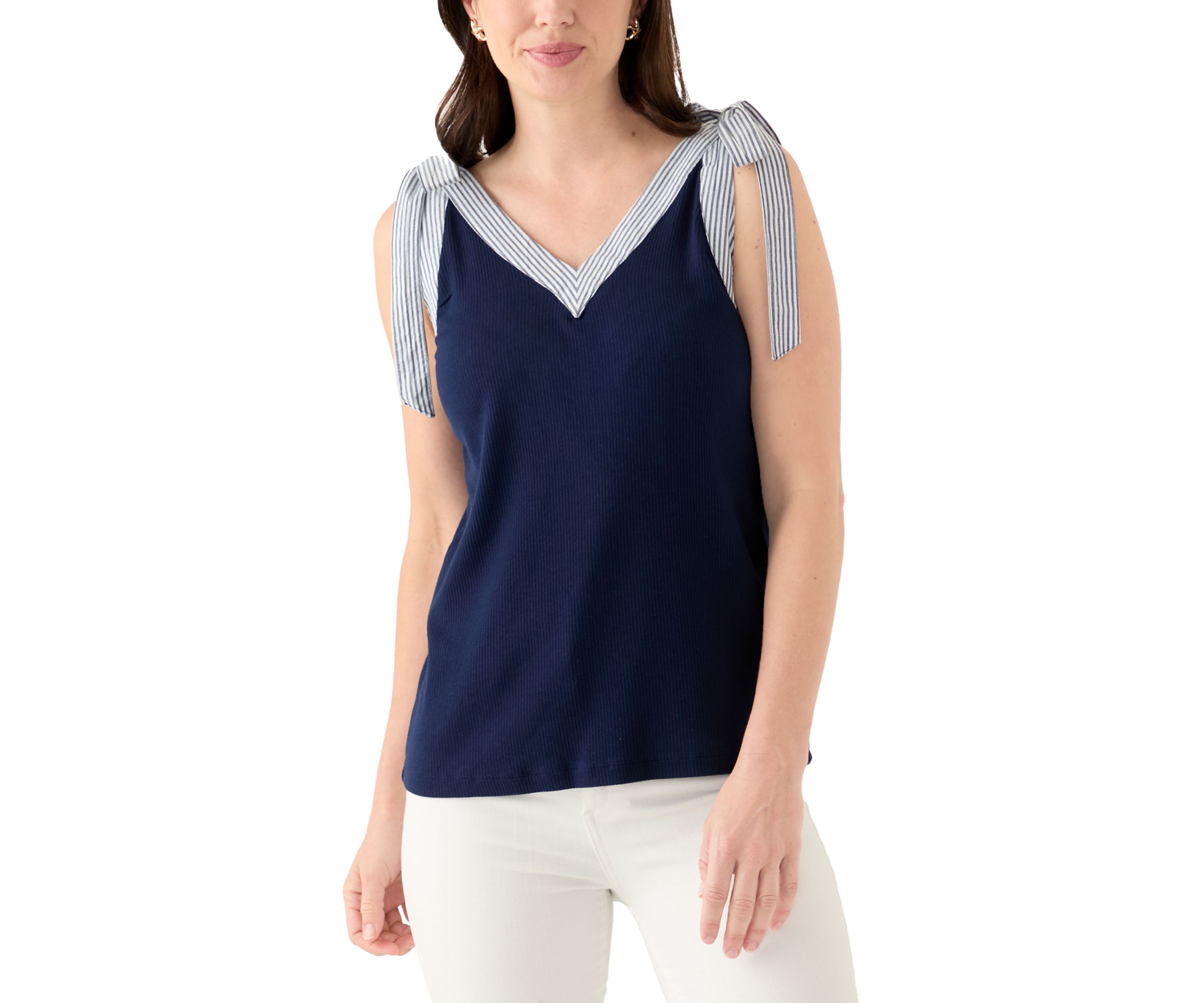 Womens Bow Strap Tank Top