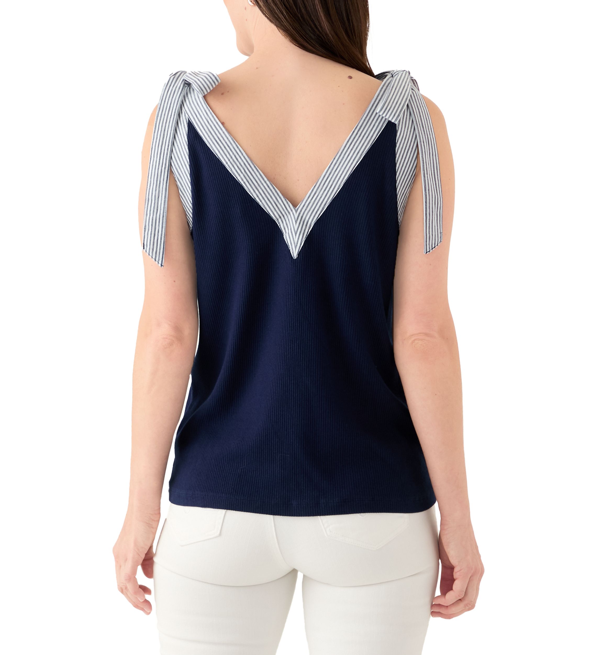 Womens Bow Strap Tank Top