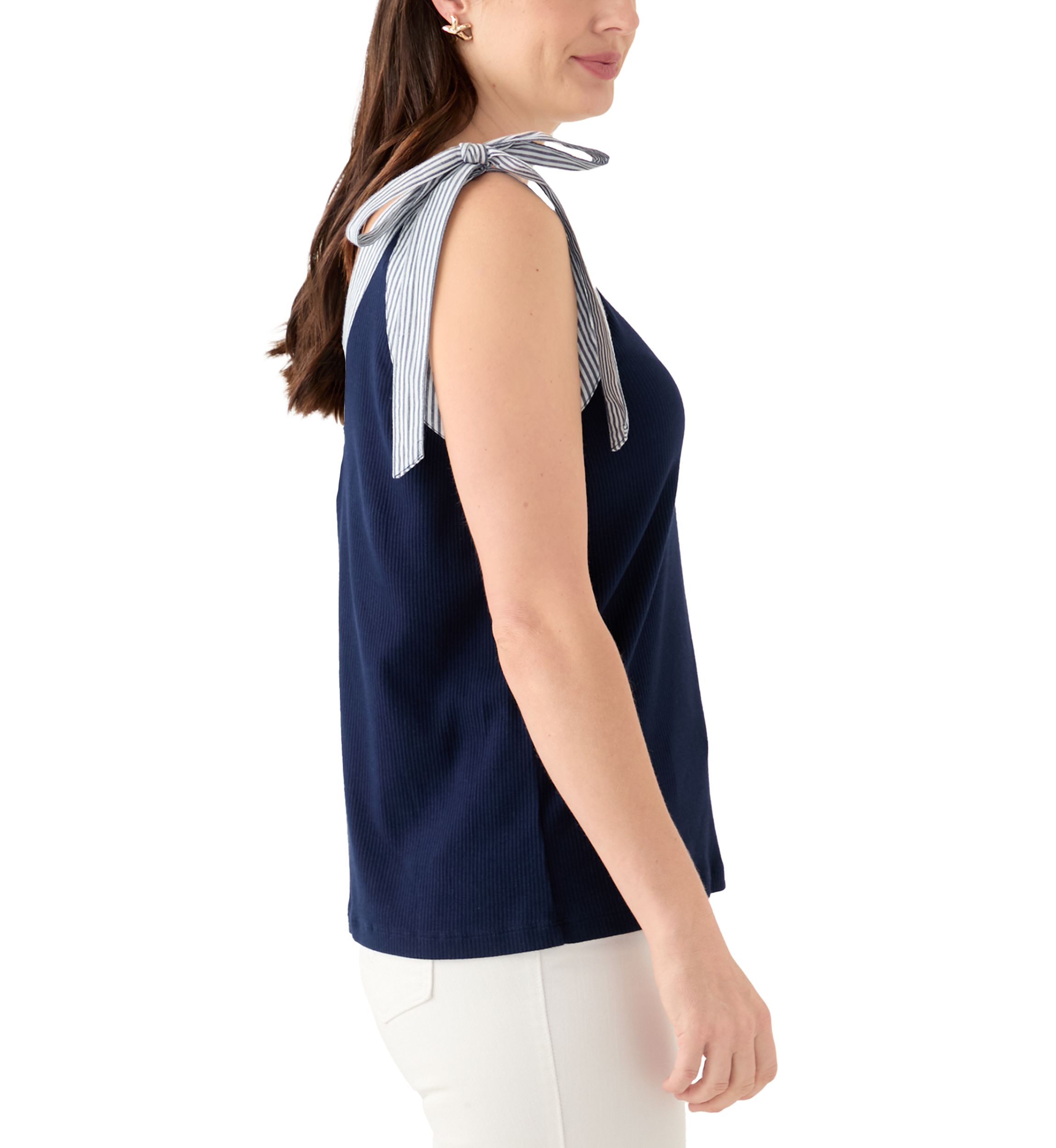 Womens Bow Strap Tank Top