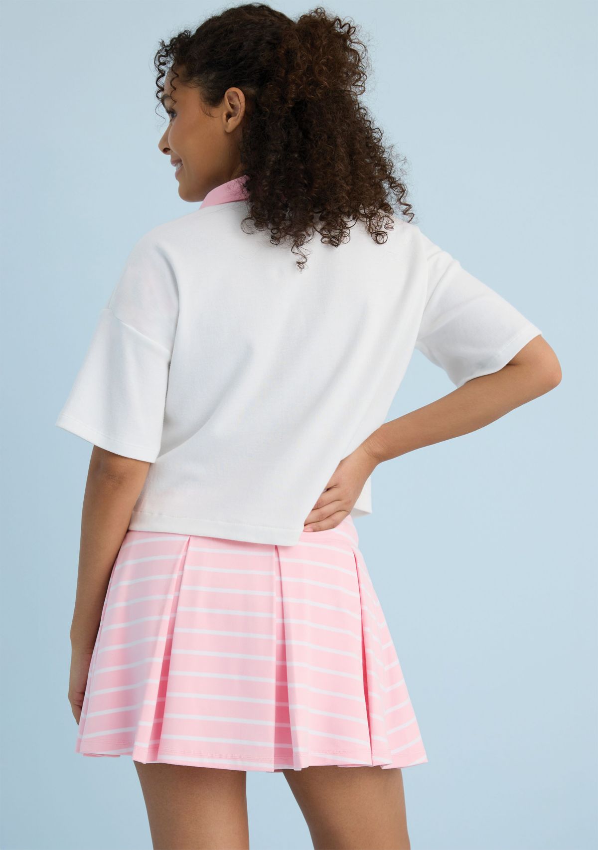 Sewing Down South x Crown & Ivy™ Jonnie Short Sleeve Boxy Rugby Polo