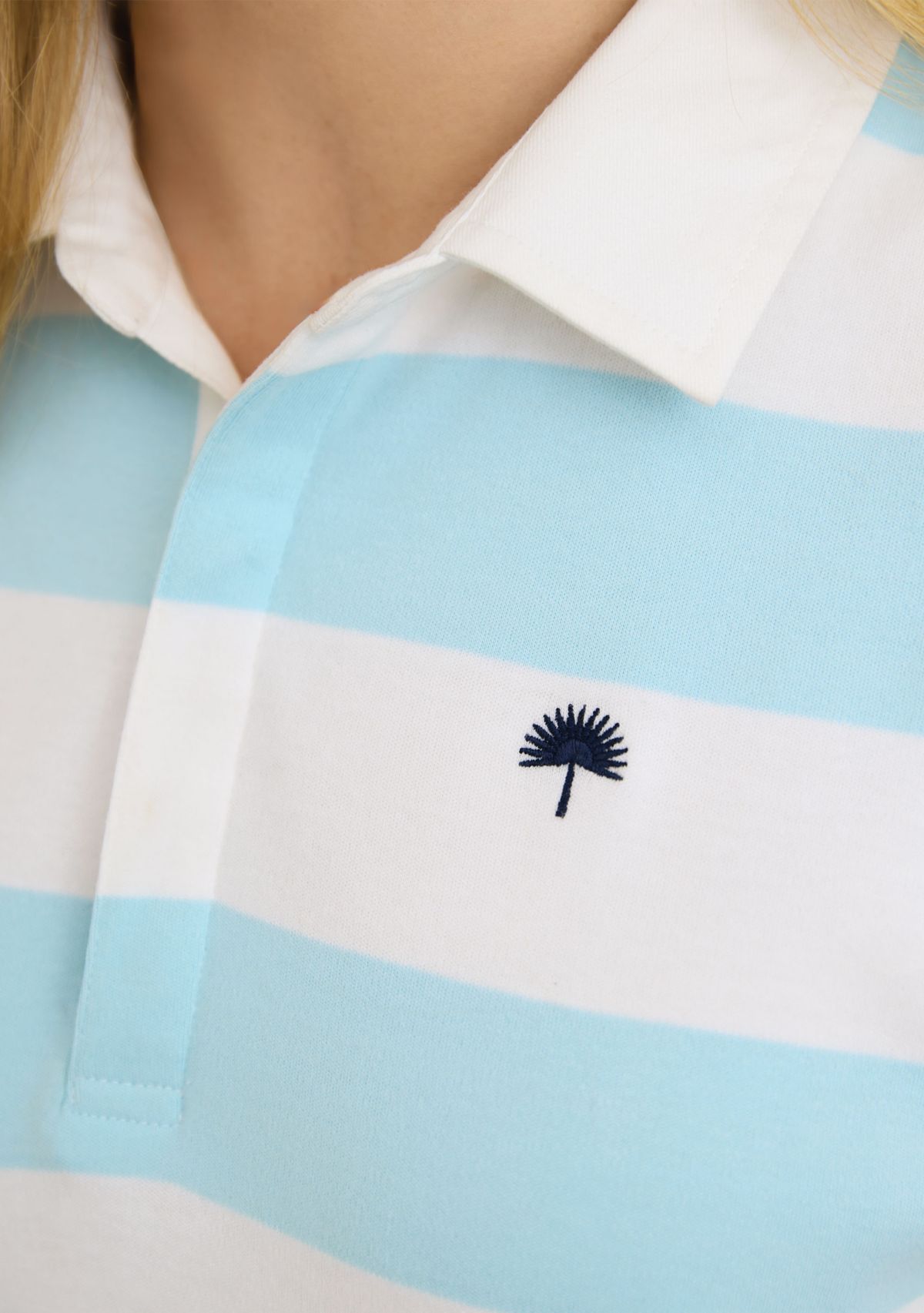  Sewing Down South x Crown & Ivy™ Jonnie Short Sleeve Boxy Rugby Polo