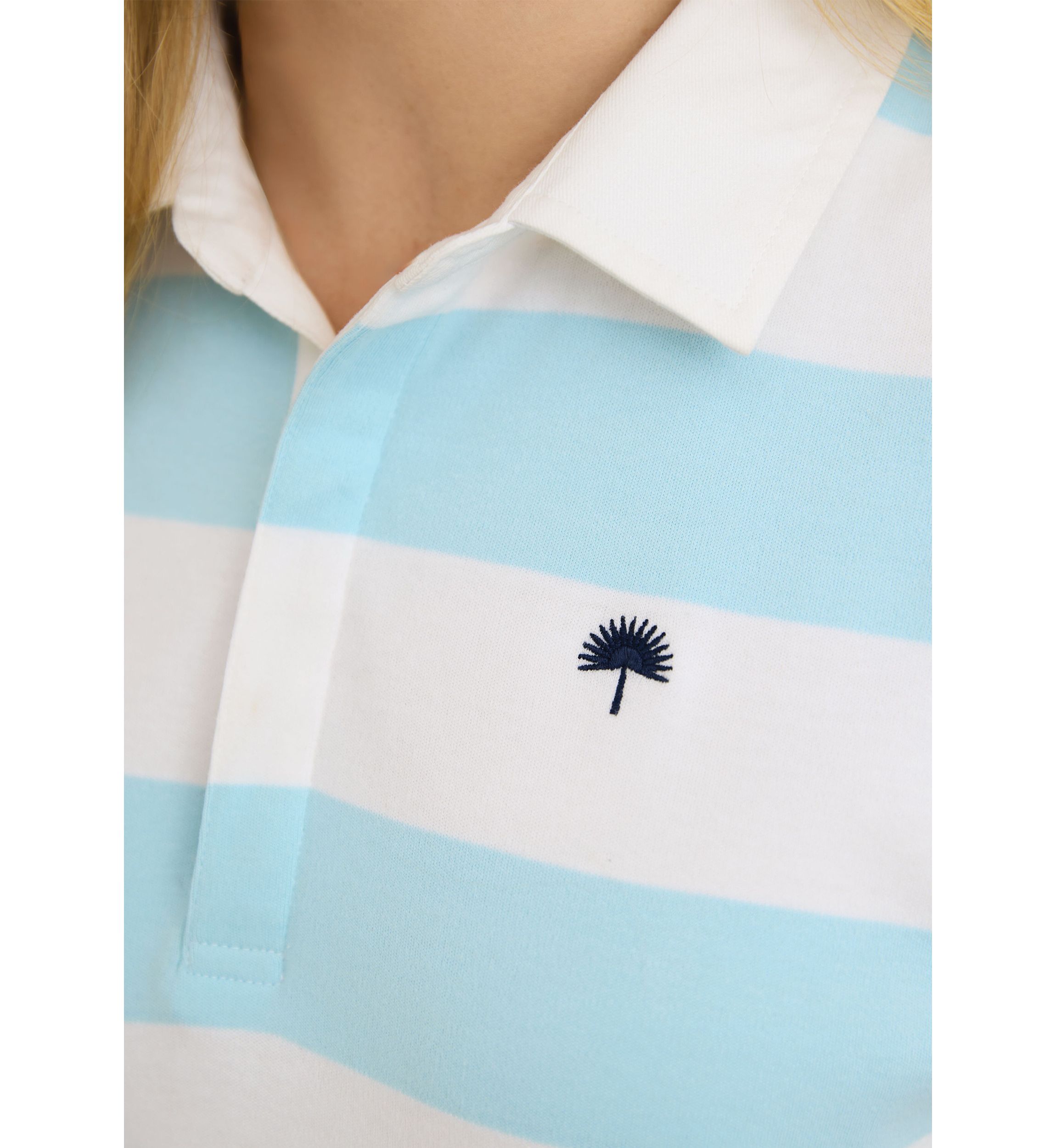  Sewing Down South x Crown & Ivy™ Jonnie Short Sleeve Boxy Rugby Polo