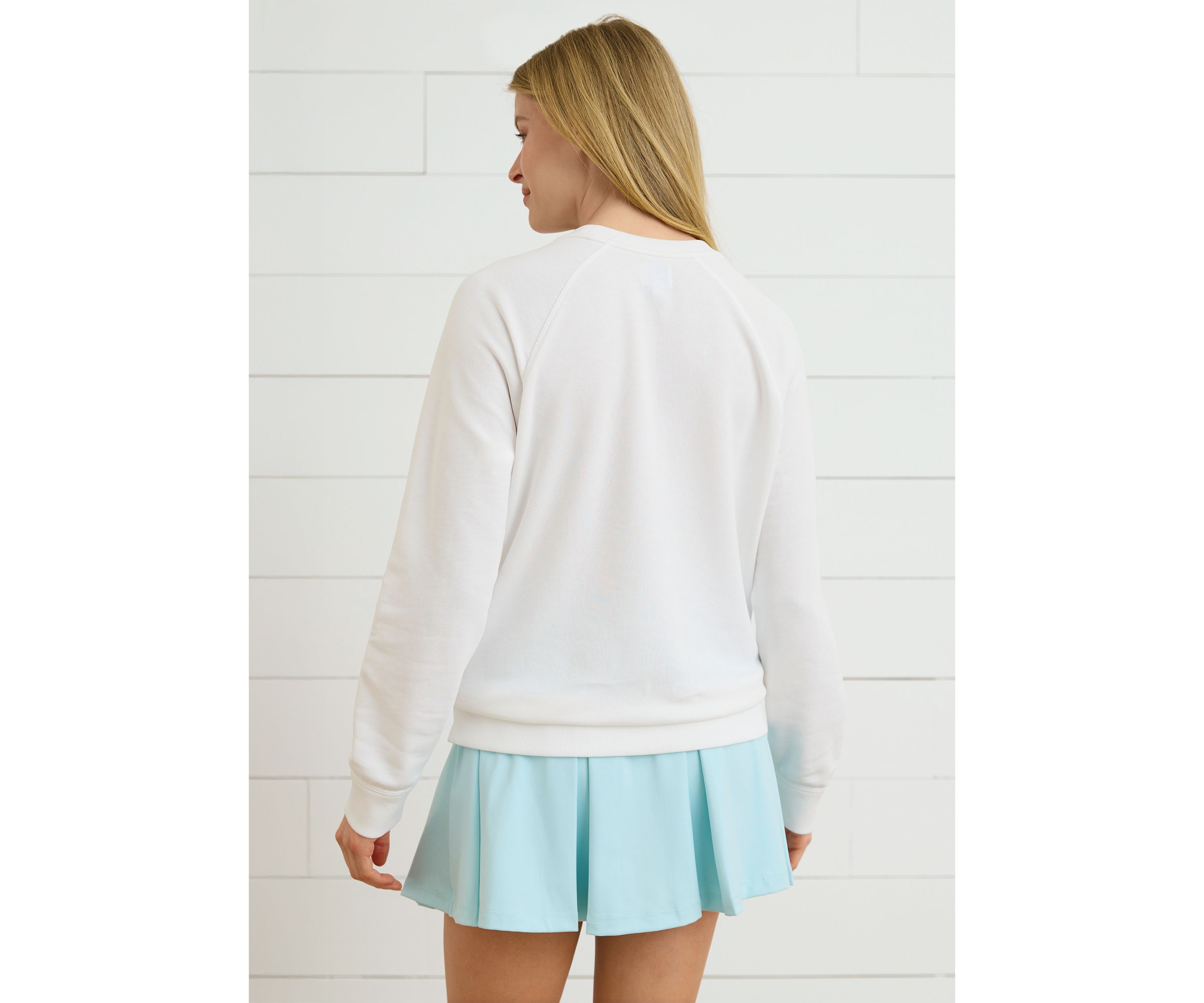Sewing Down South x Crown & Ivy™ Sarah Graphic Crew Neck Sweatshirt