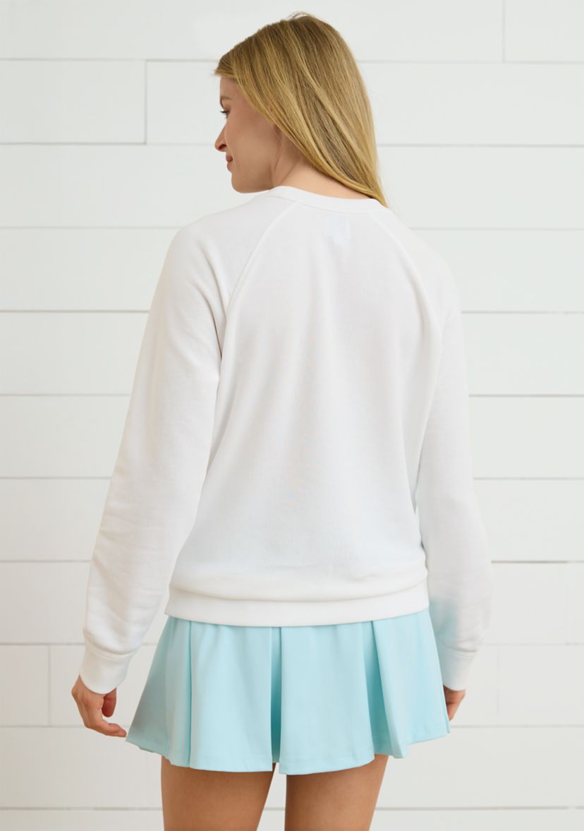 Sewing Down South x Crown & Ivy™ Sarah Graphic Crew Neck Sweatshirt