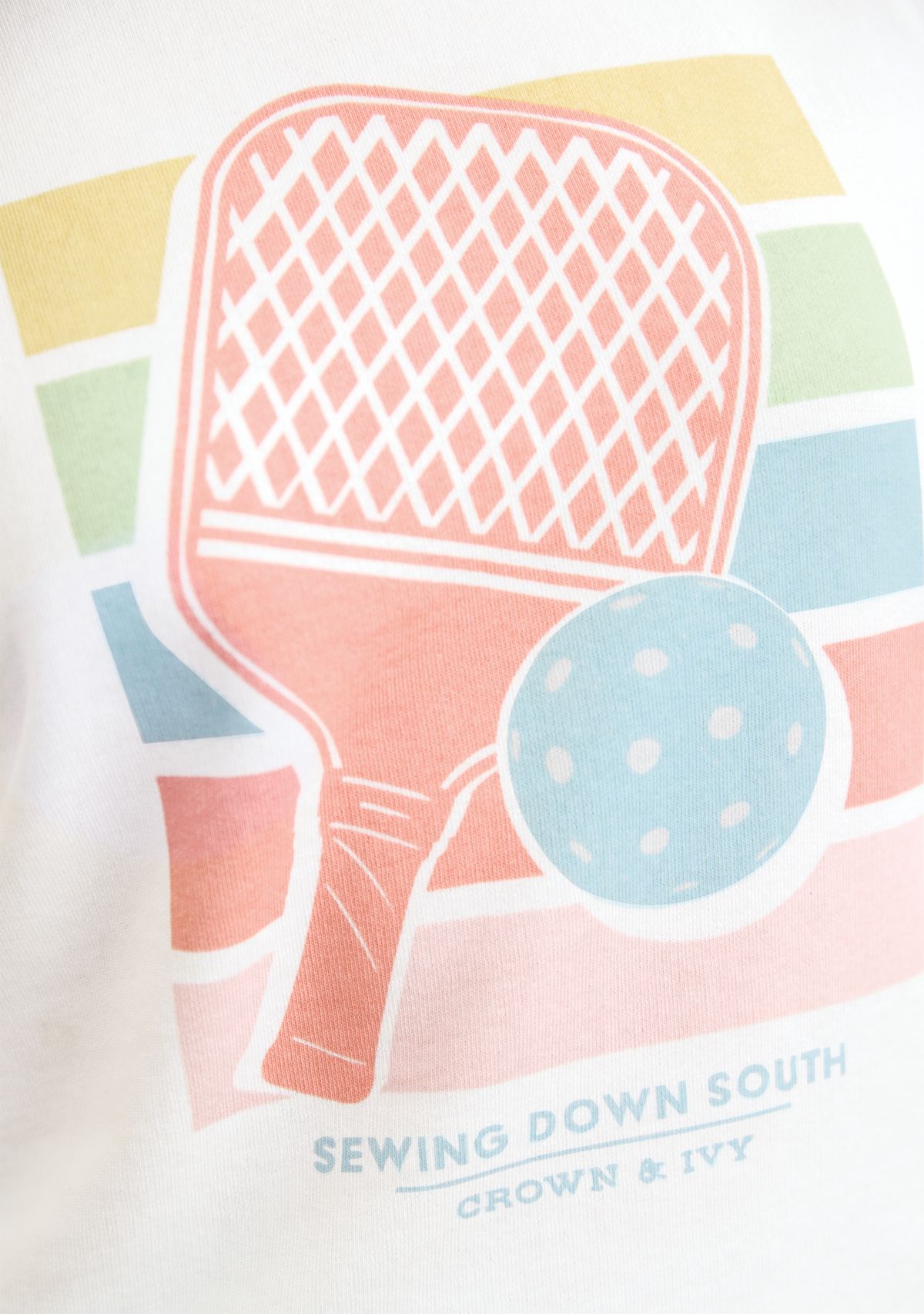 Sewing Down South x Crown & Ivy™ Sarah Graphic Crew Neck Sweatshirt