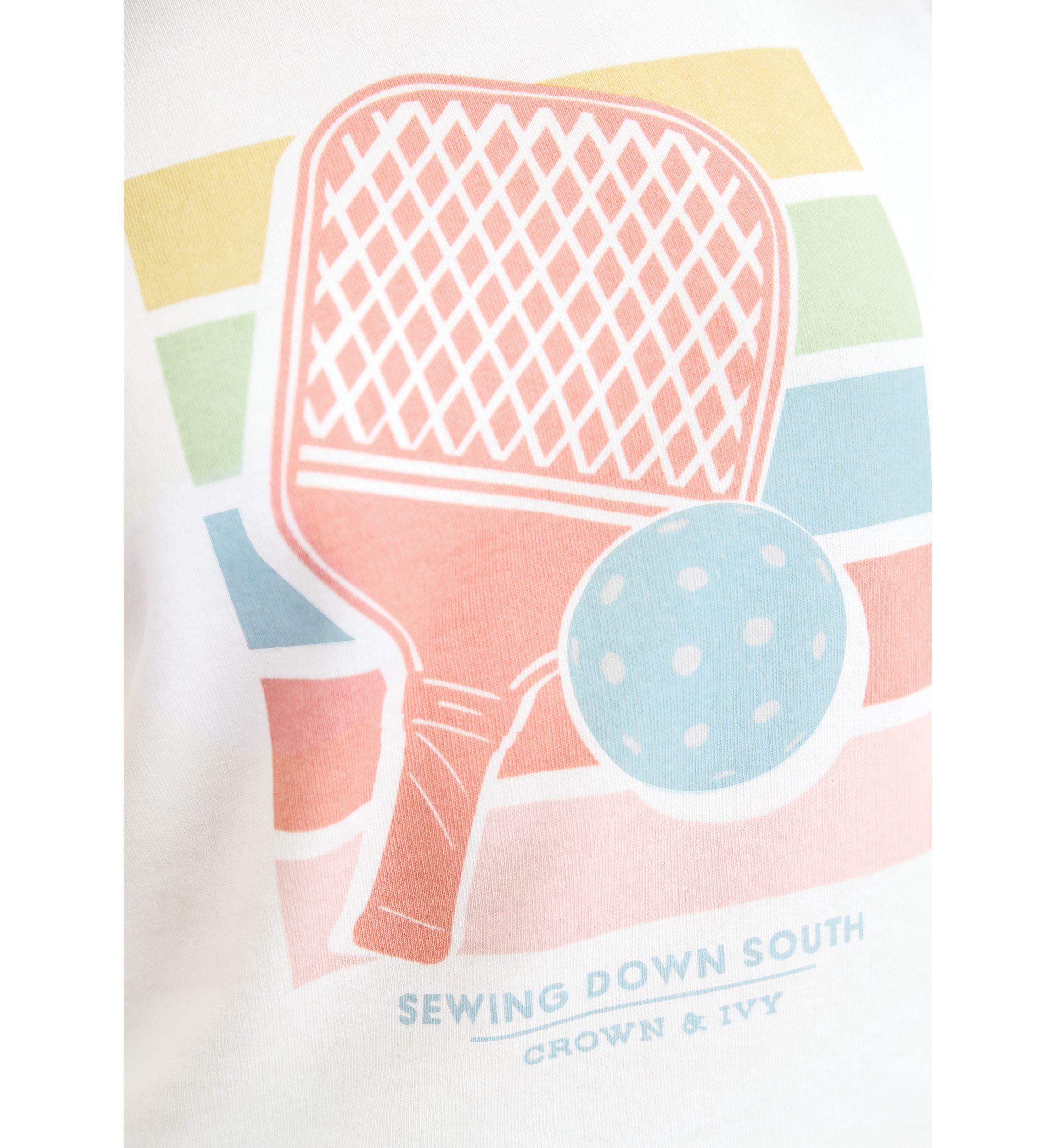 Sewing Down South x Crown & Ivy™ Sarah Graphic Crew Neck Sweatshirt