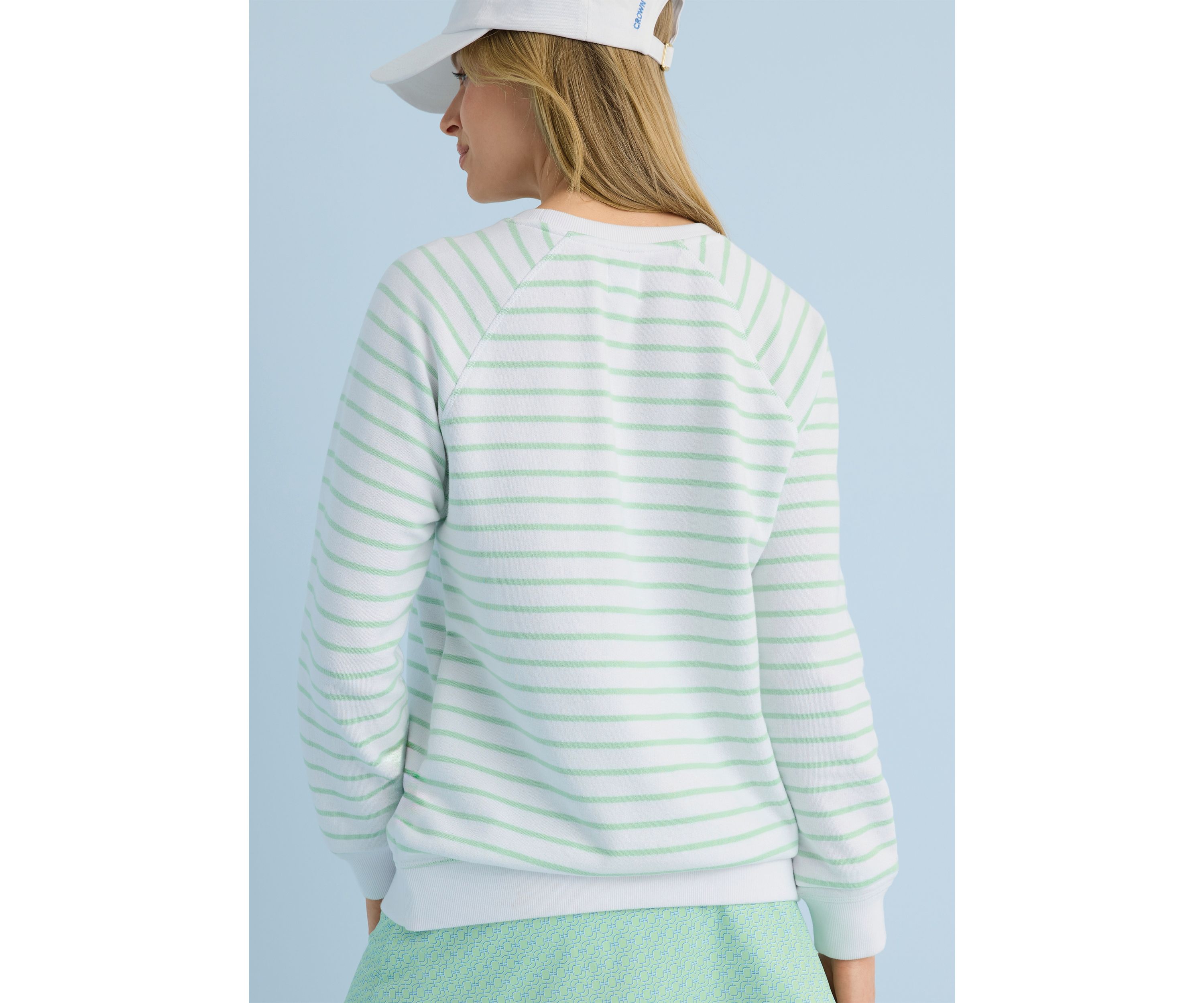 Sewing Down South x Crown & Ivy™ Sarah Graphic Crew Neck Sweatshirt