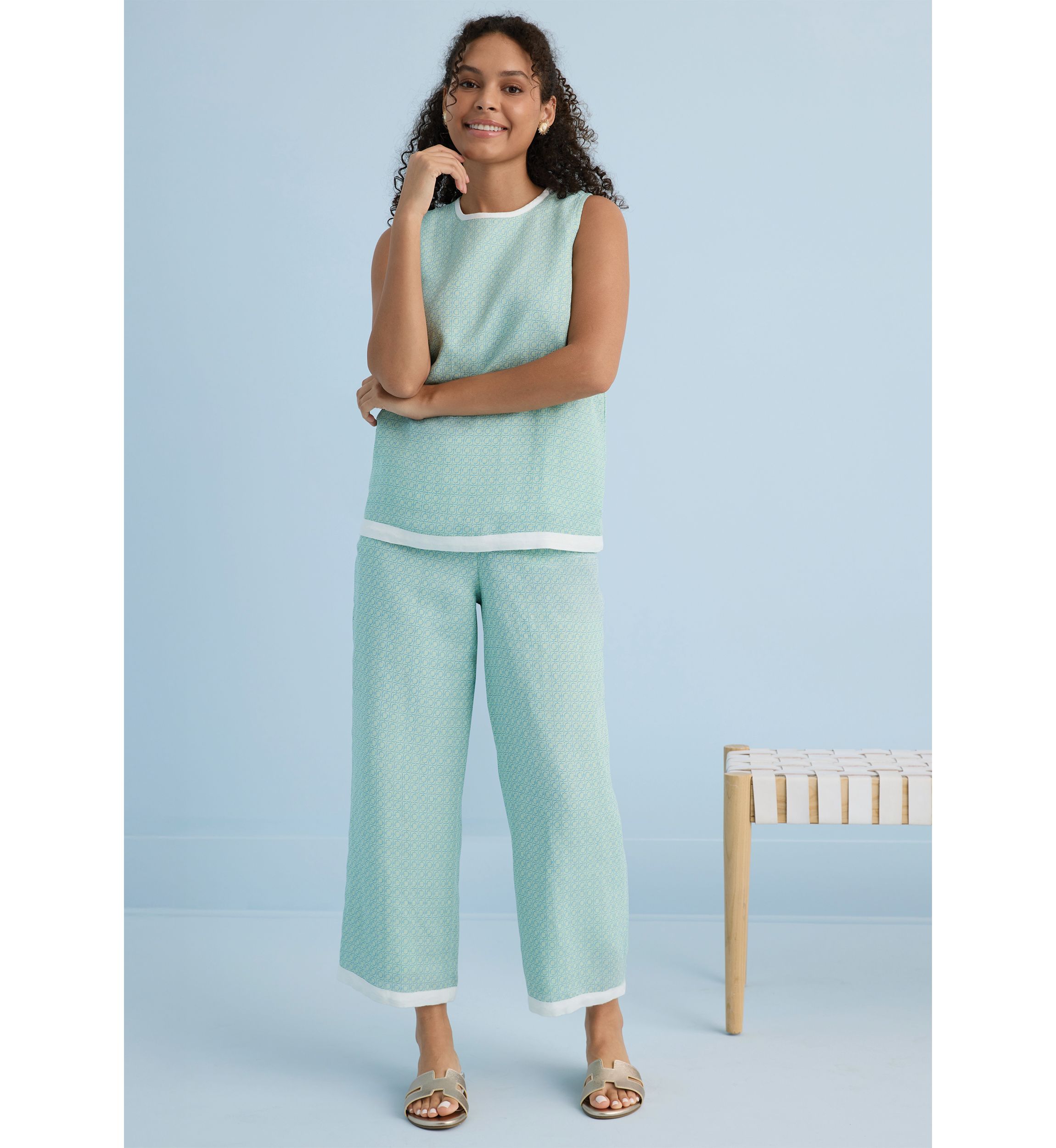 Sewing Down South x Crown & Ivy™ Courtney Printed Pull On Pants