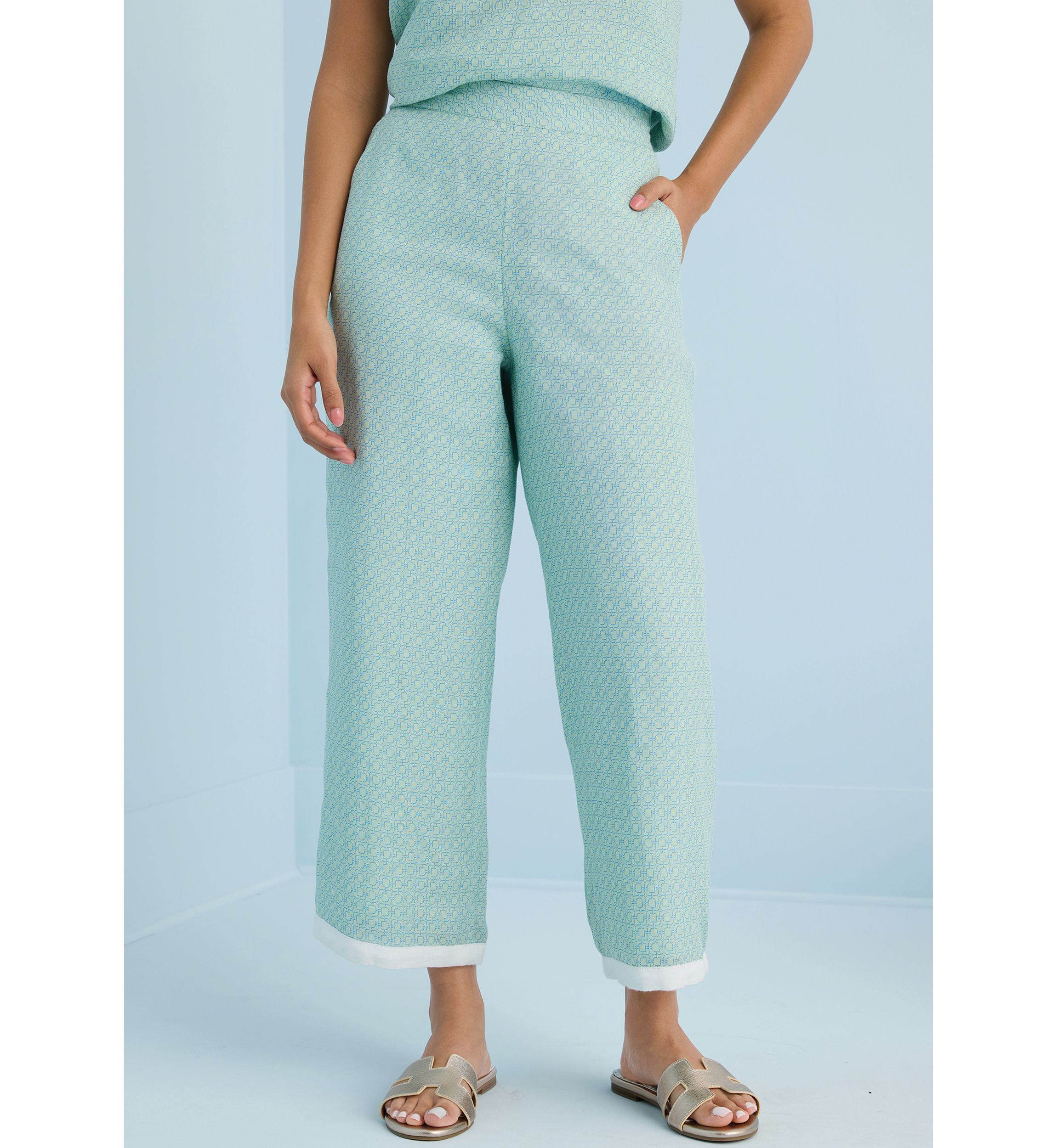 Sewing Down South x Crown & Ivy™ Courtney Printed Pull On Pants