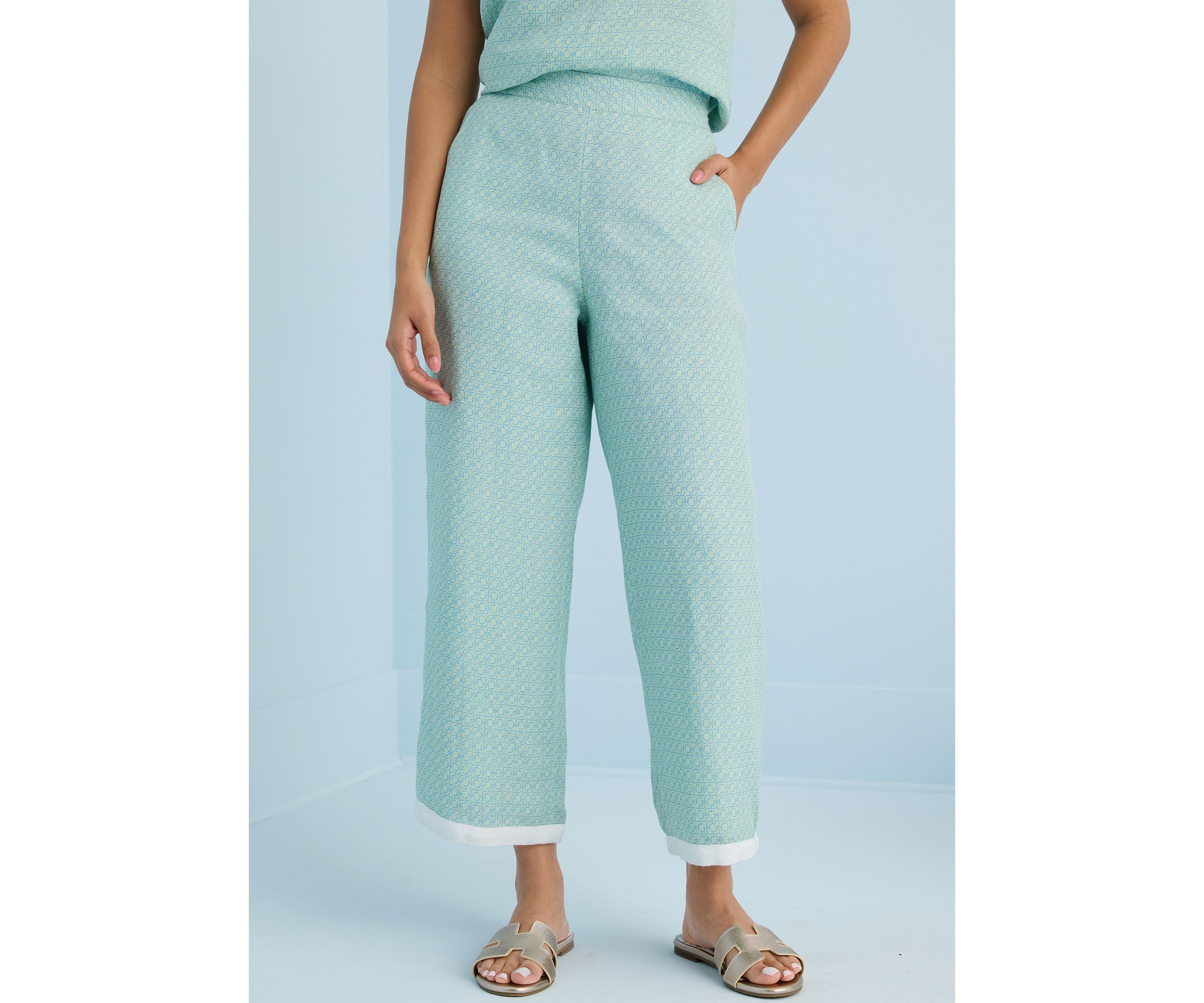 Sewing Down South x Crown & Ivy™ Courtney Printed Pull On Pants