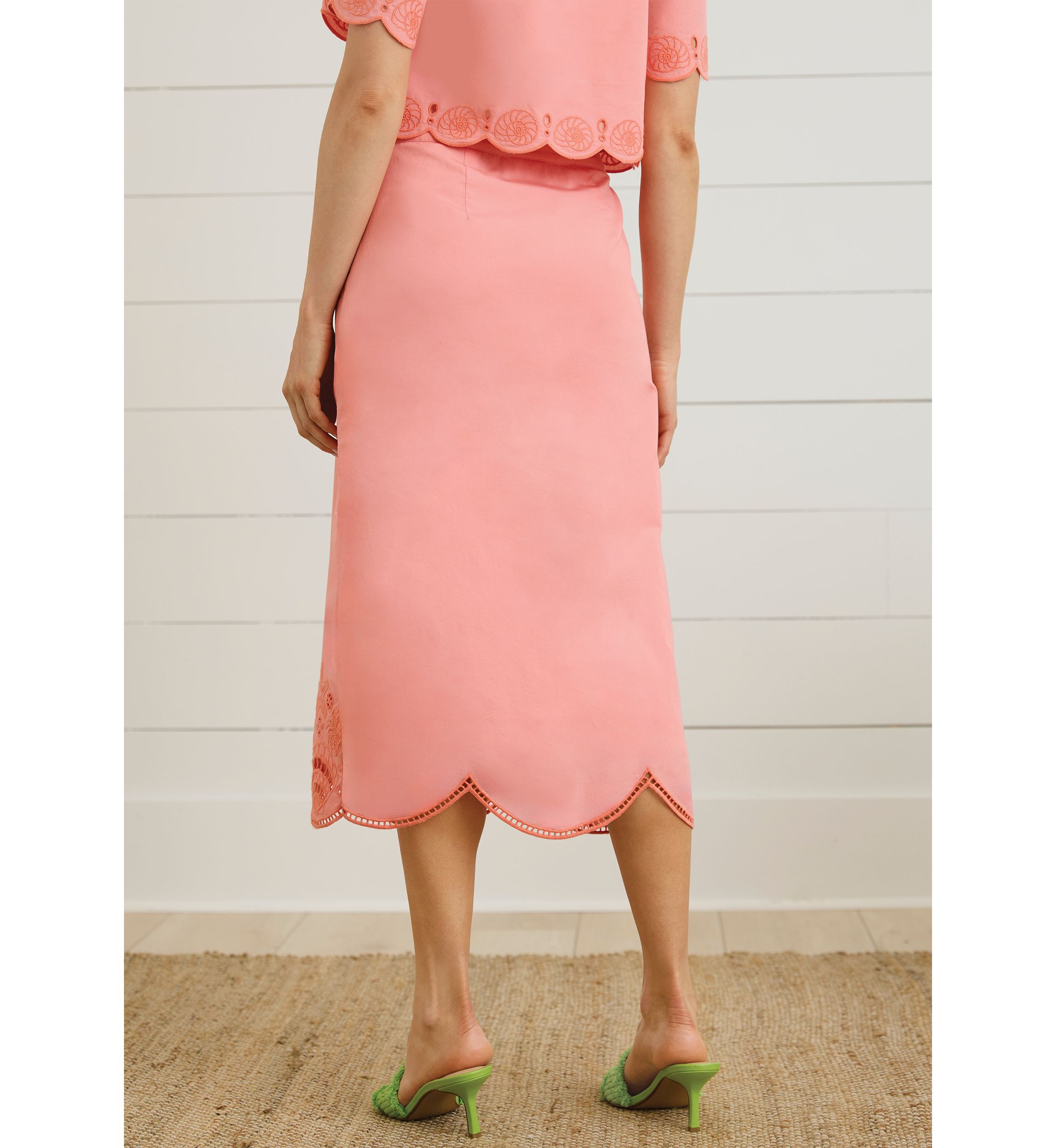 Sewing Down South x Crown & Ivy™ Hayes Embroidered Pencil Skirt