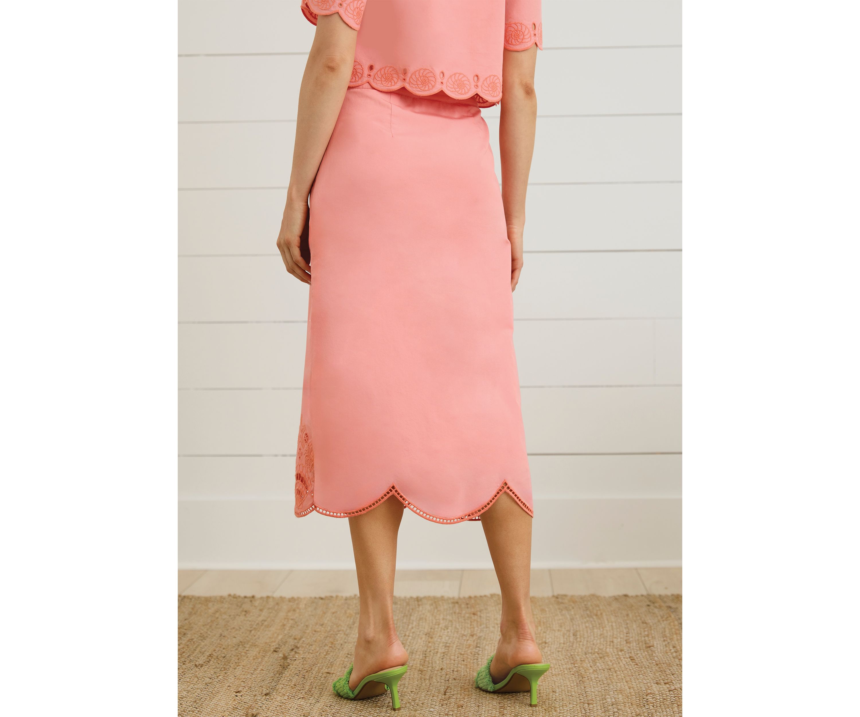 Sewing Down South x Crown & Ivy™ Hayes Embroidered Pencil Skirt