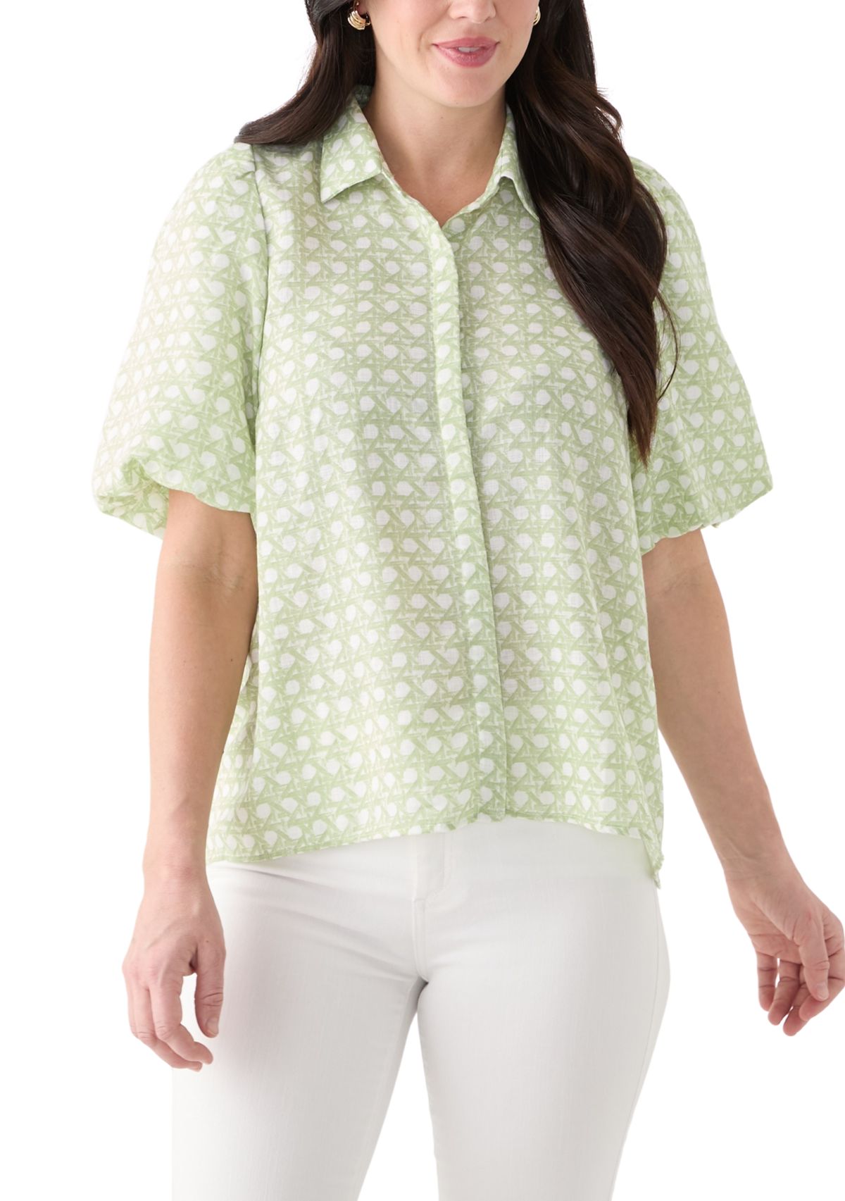 Womens Bubble Sleeve Shirt