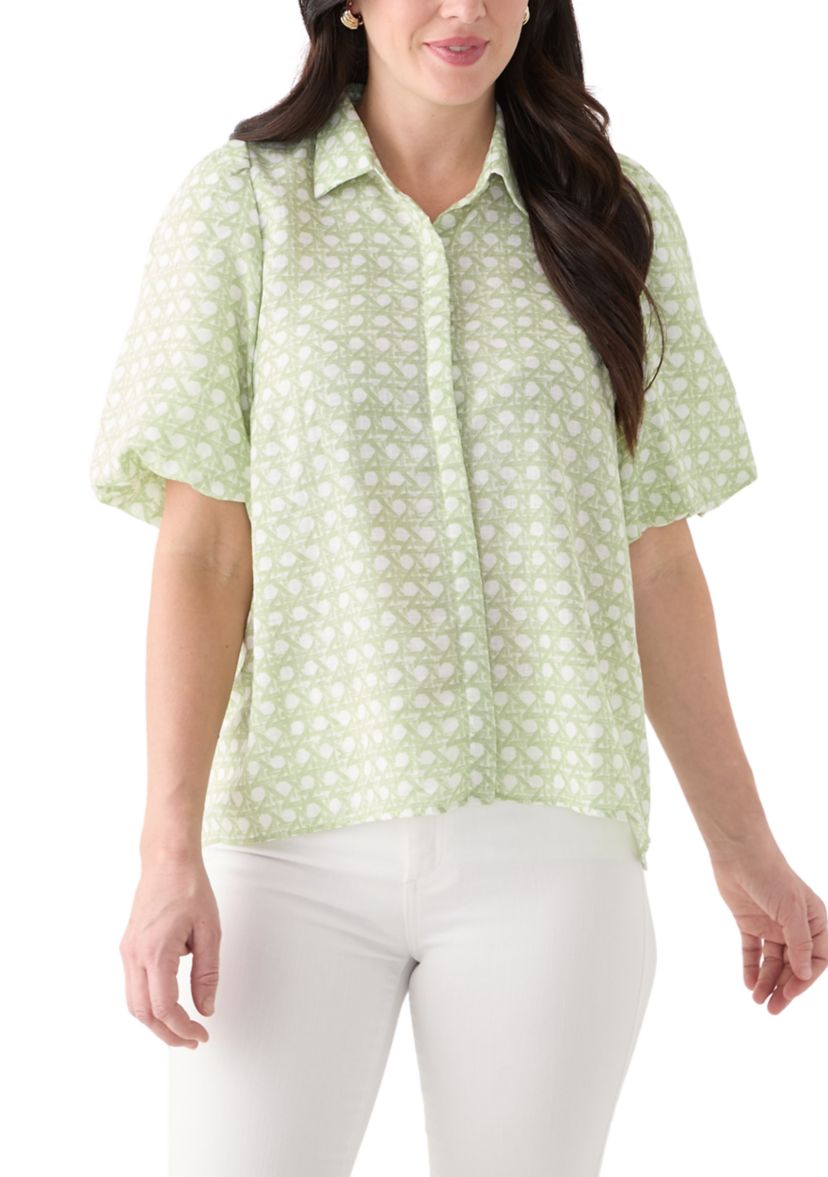 Womens Bubble Sleeve Shirt