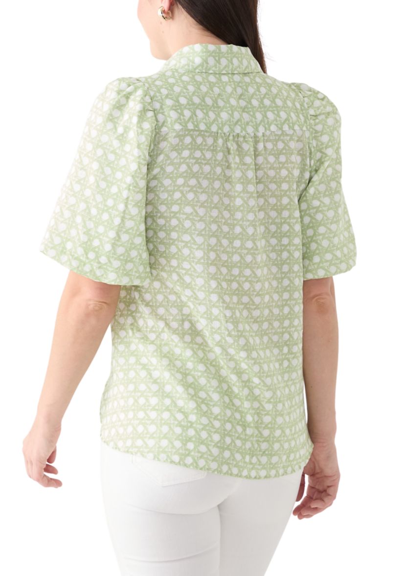Womens Bubble Sleeve Shirt