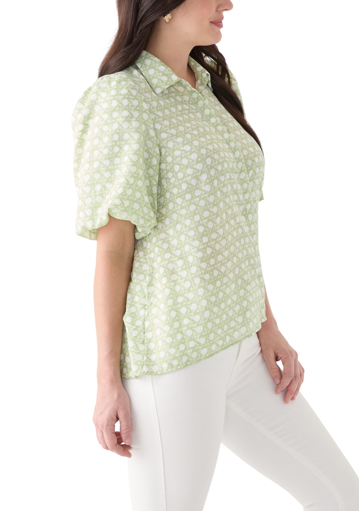 Womens Bubble Sleeve Shirt