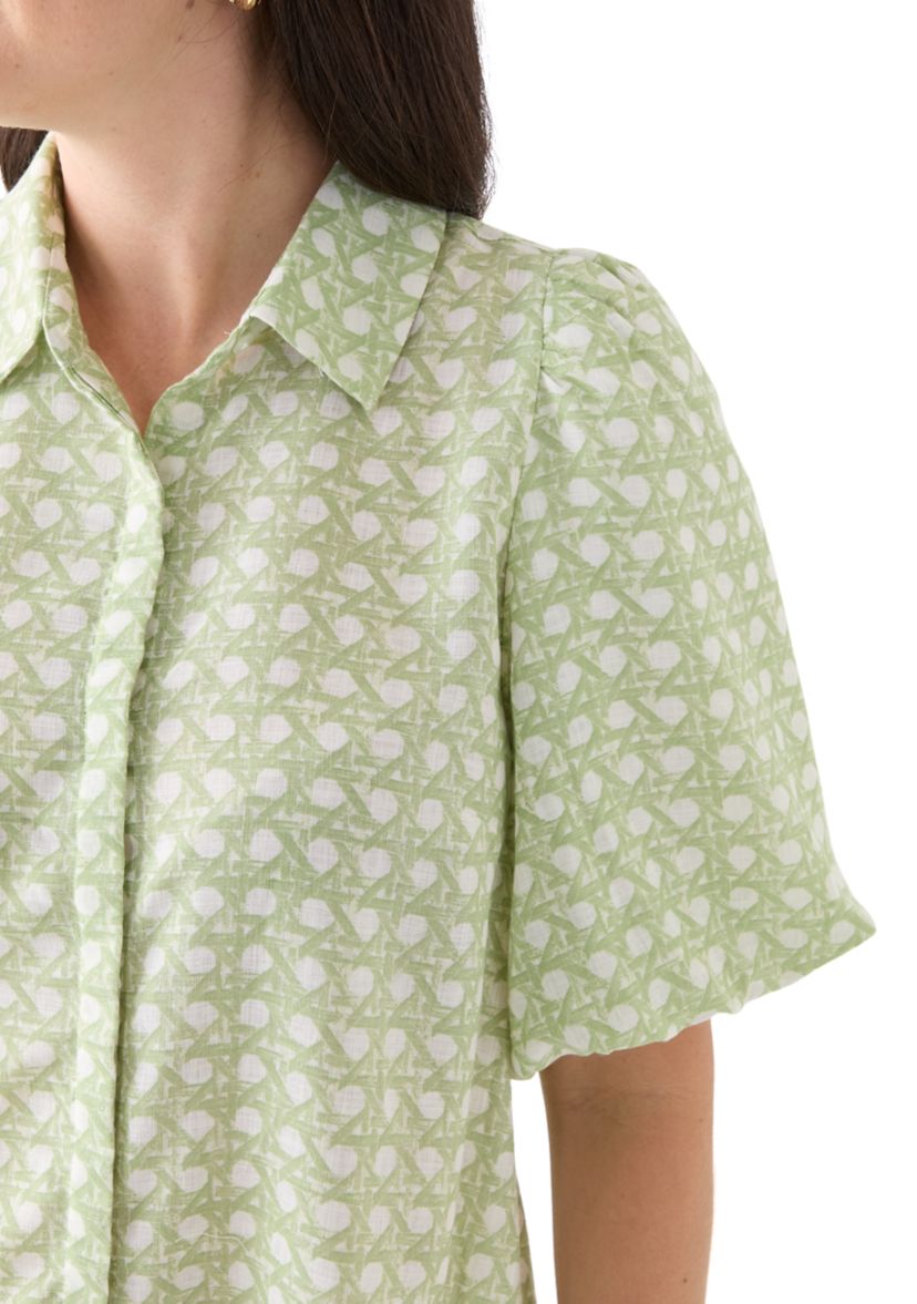 Womens Bubble Sleeve Shirt