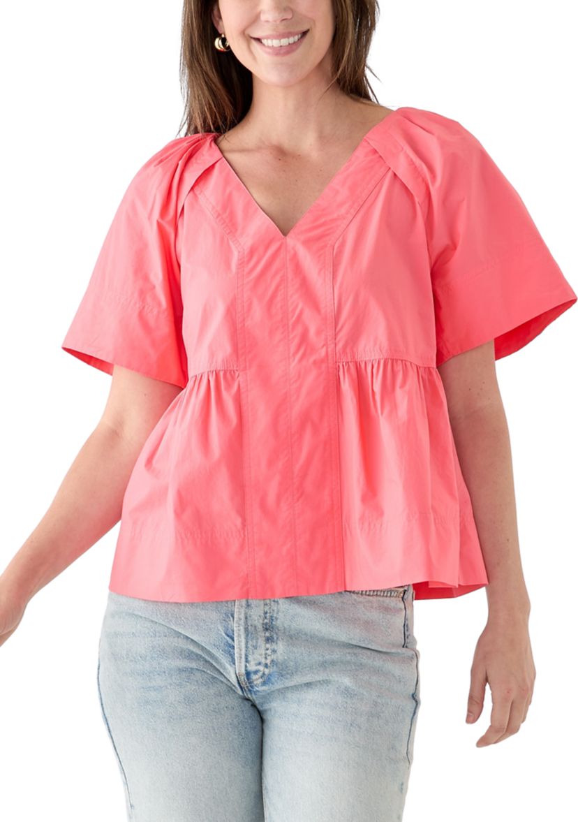 Womens Pleat Shoulder Top 