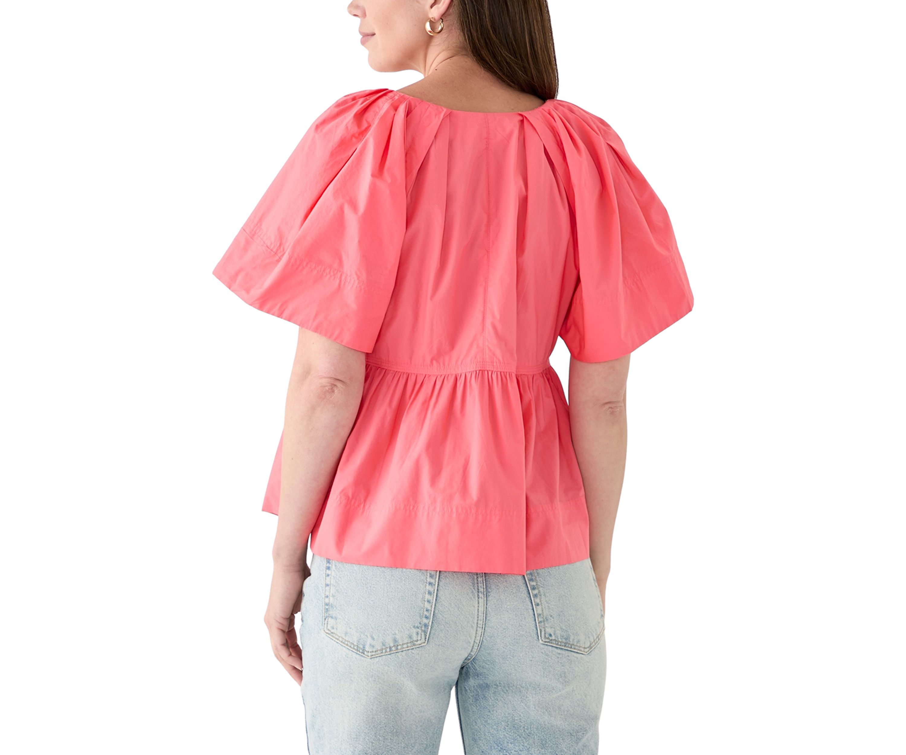 Womens Pleat Shoulder Top 