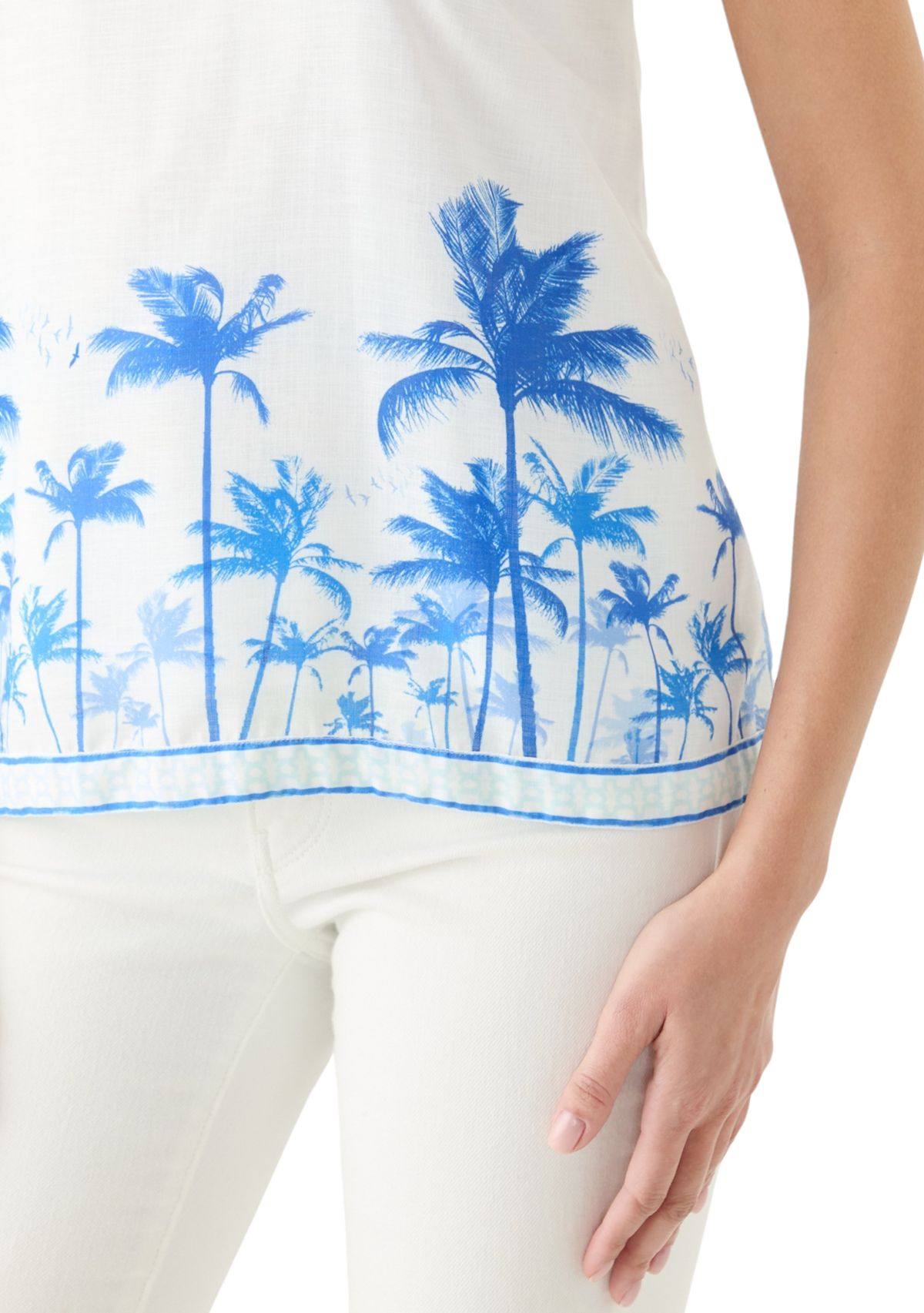 Womens Sleeveless Printed Halter Top