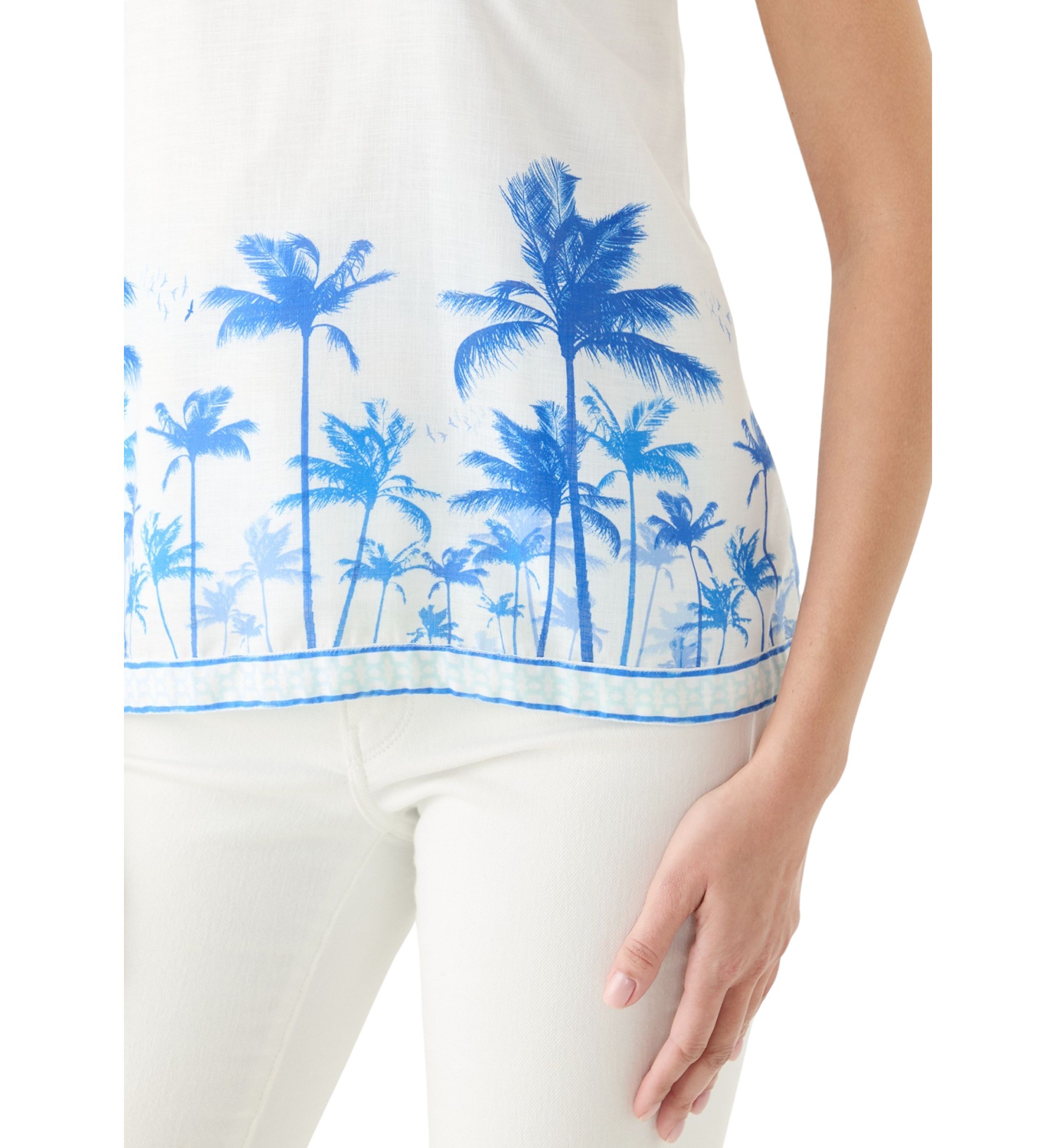 Womens Sleeveless Printed Halter Top