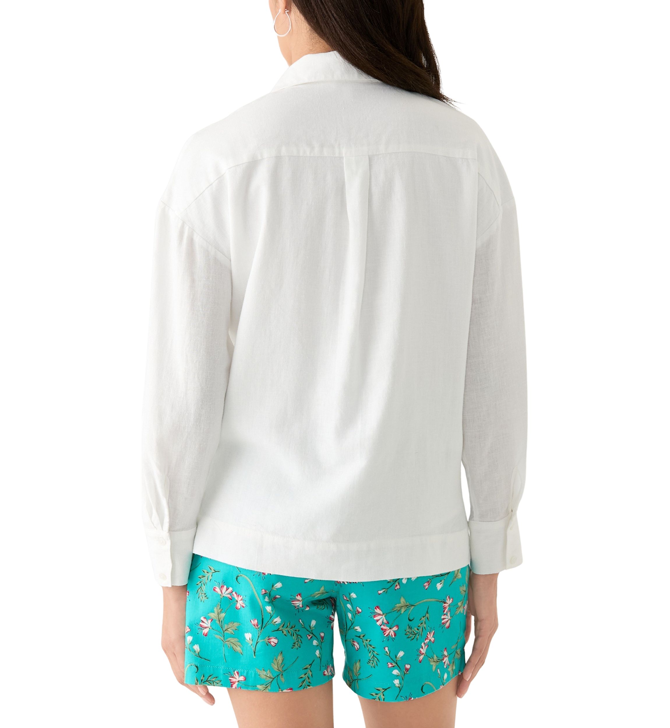 Womens Long Sleeve Popover Shirt 